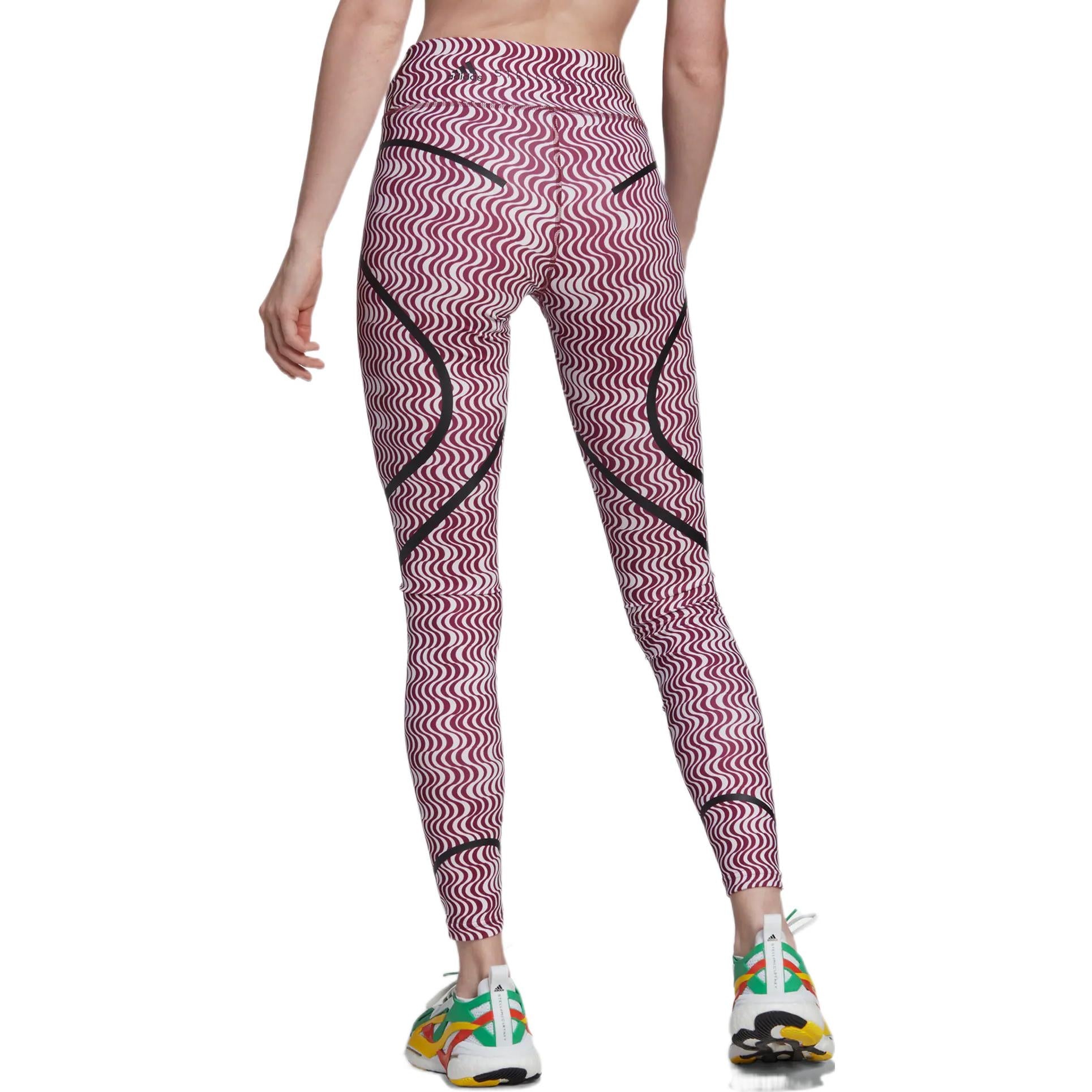 (WMNS) adidas by Stella McCartney TruePurpose Printed Training Leggings 'Red White' HG6885 - 3