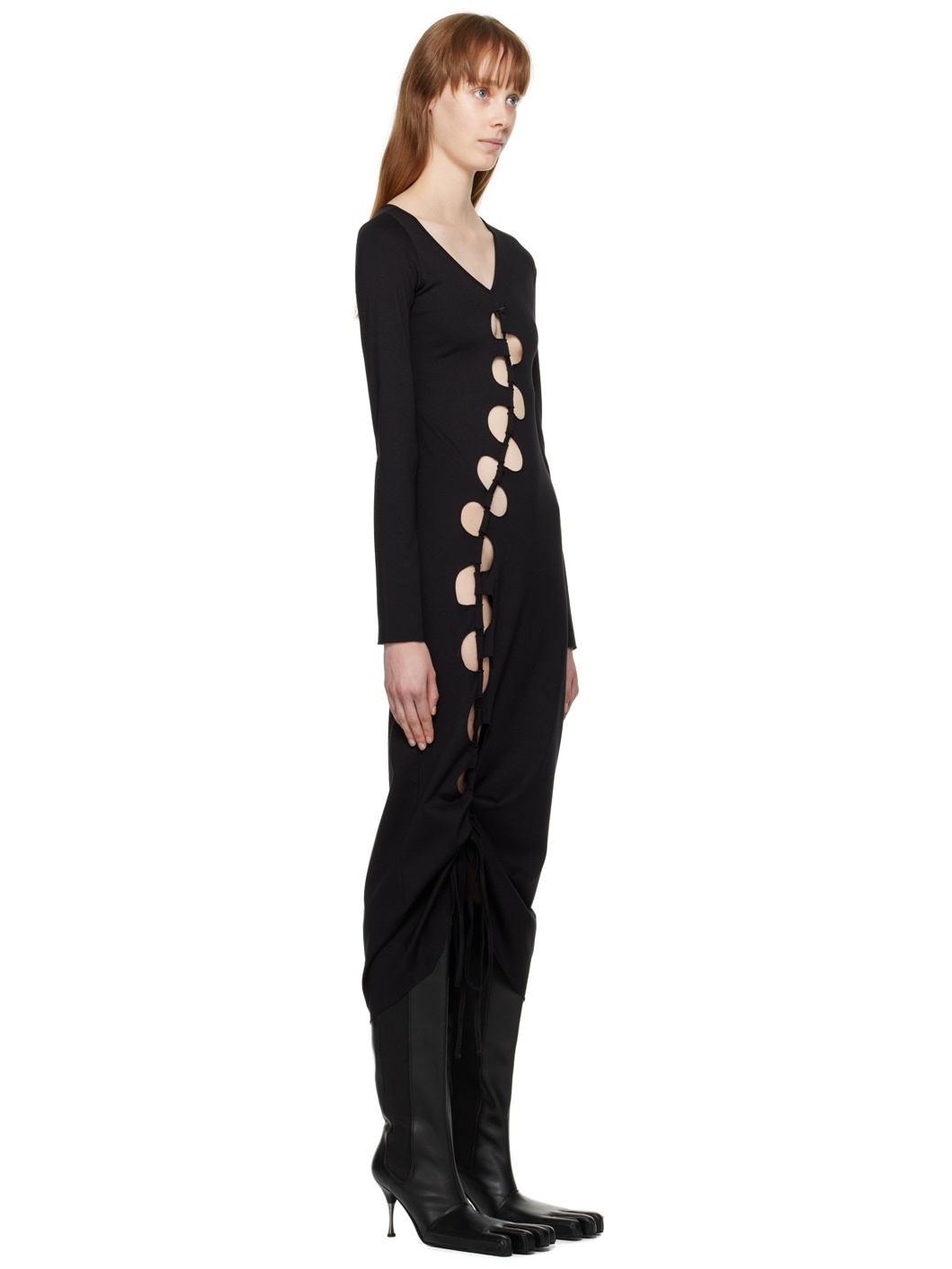 Black Cutout Maxi Dress - 2
