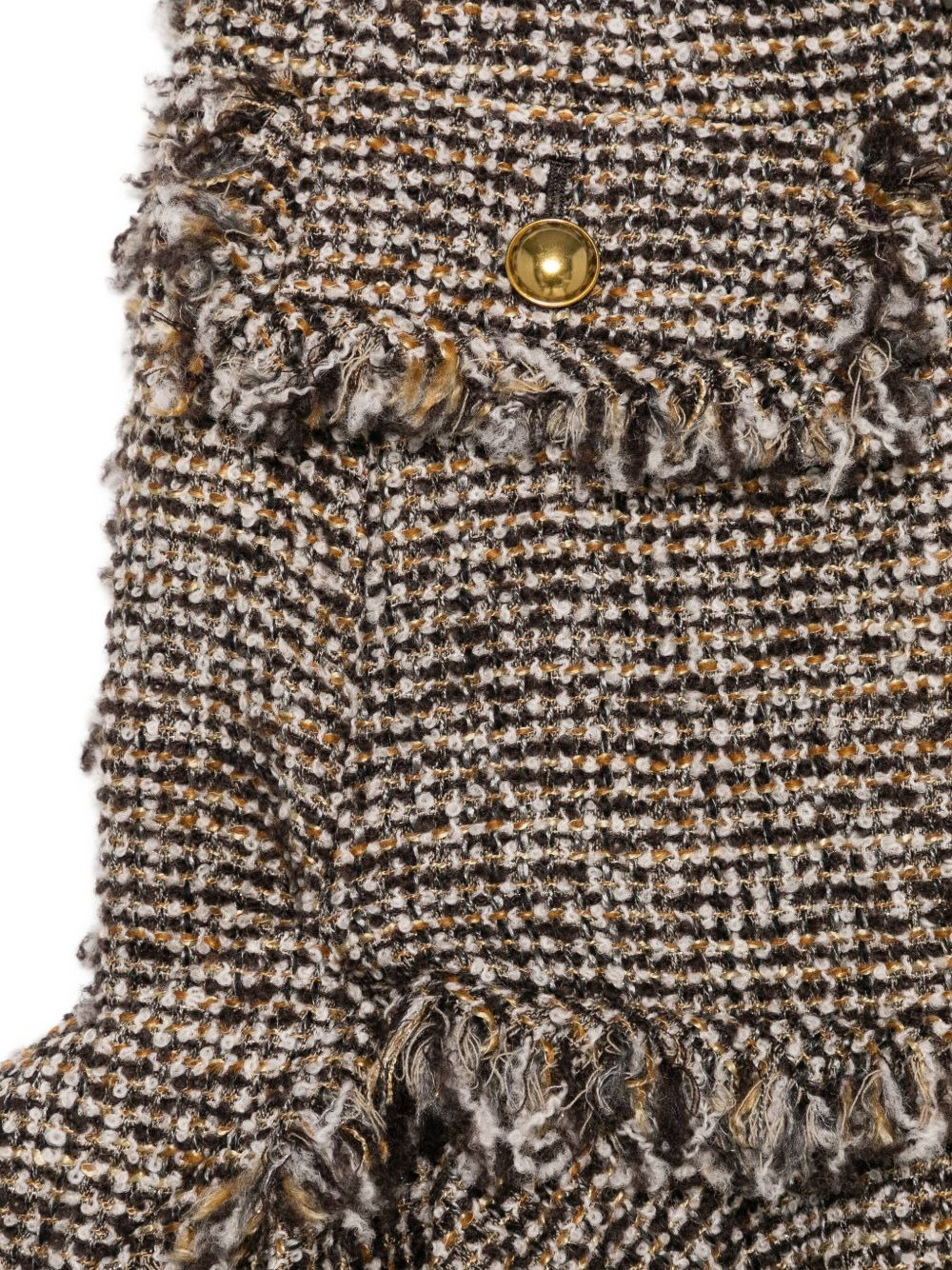 fringed tweed skirt - 3