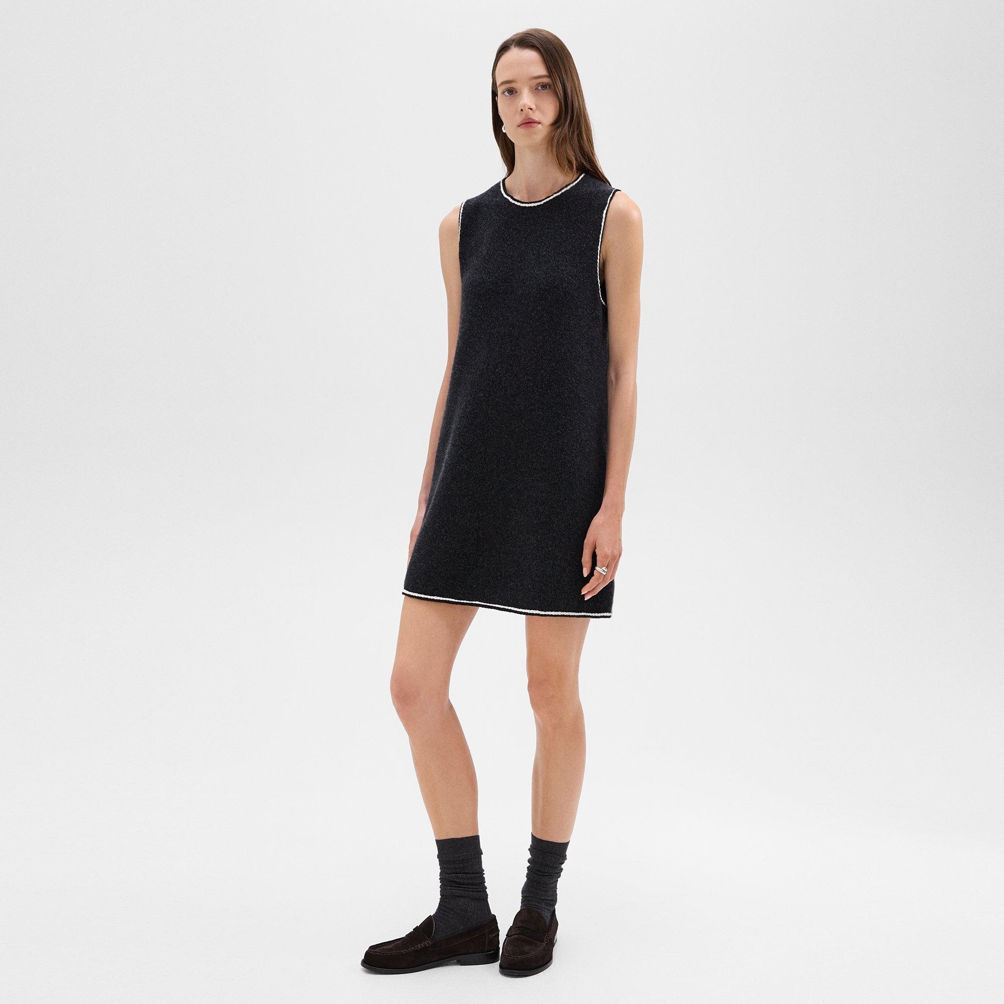 Sheath Dress in Felted Wool-Cashmere - 3