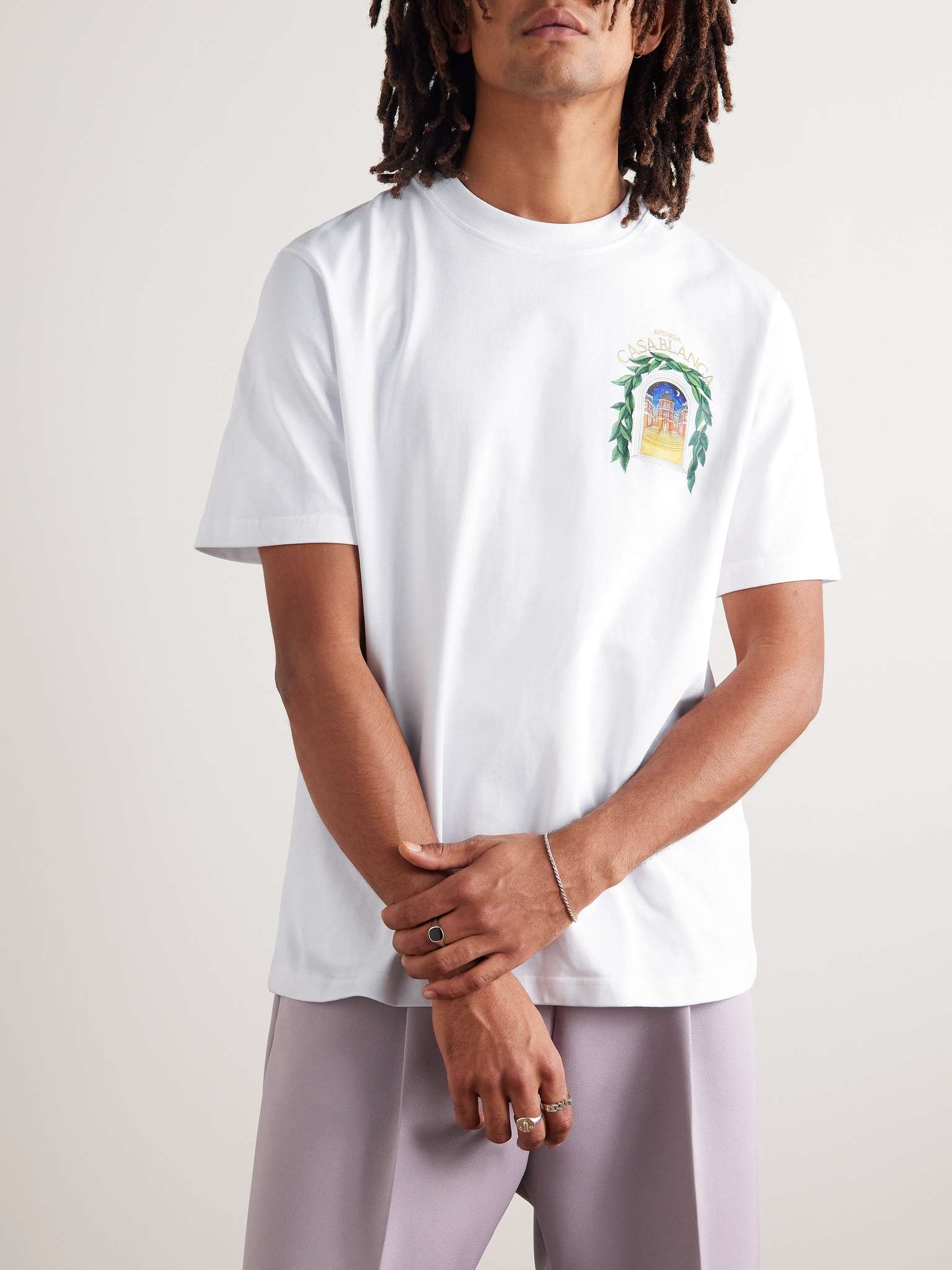 Avenida Logo-Print Cotton-Jersey T-Shirt - 4