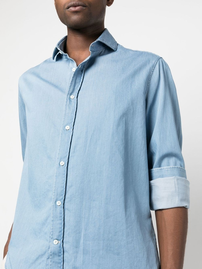 Brunello Cucinelli Denim cotton shirt outlook