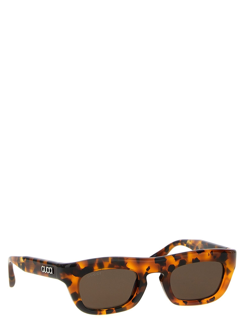 GUCCI Rectangular Sunglasses Brown outlook