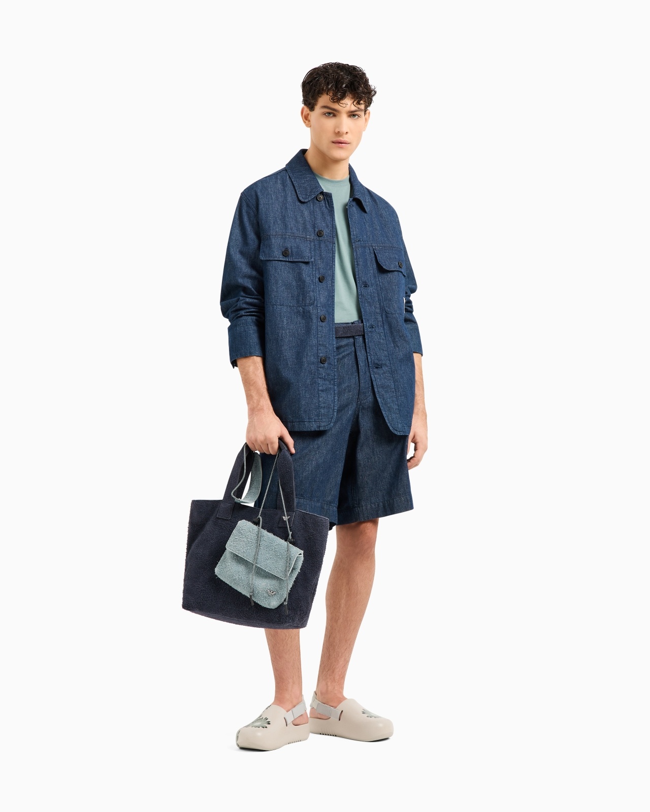 ASV CHAMBRAY DENIM BERMUDA SHORTS FROM THE PEACE CAPSULE COLLECTION - 2