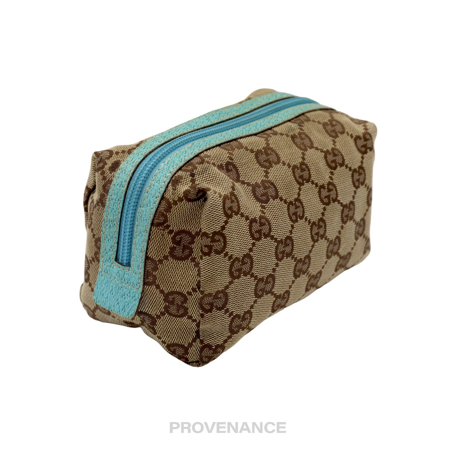 Gucci Zip Pouch - GG Canvas Turquoise - 5