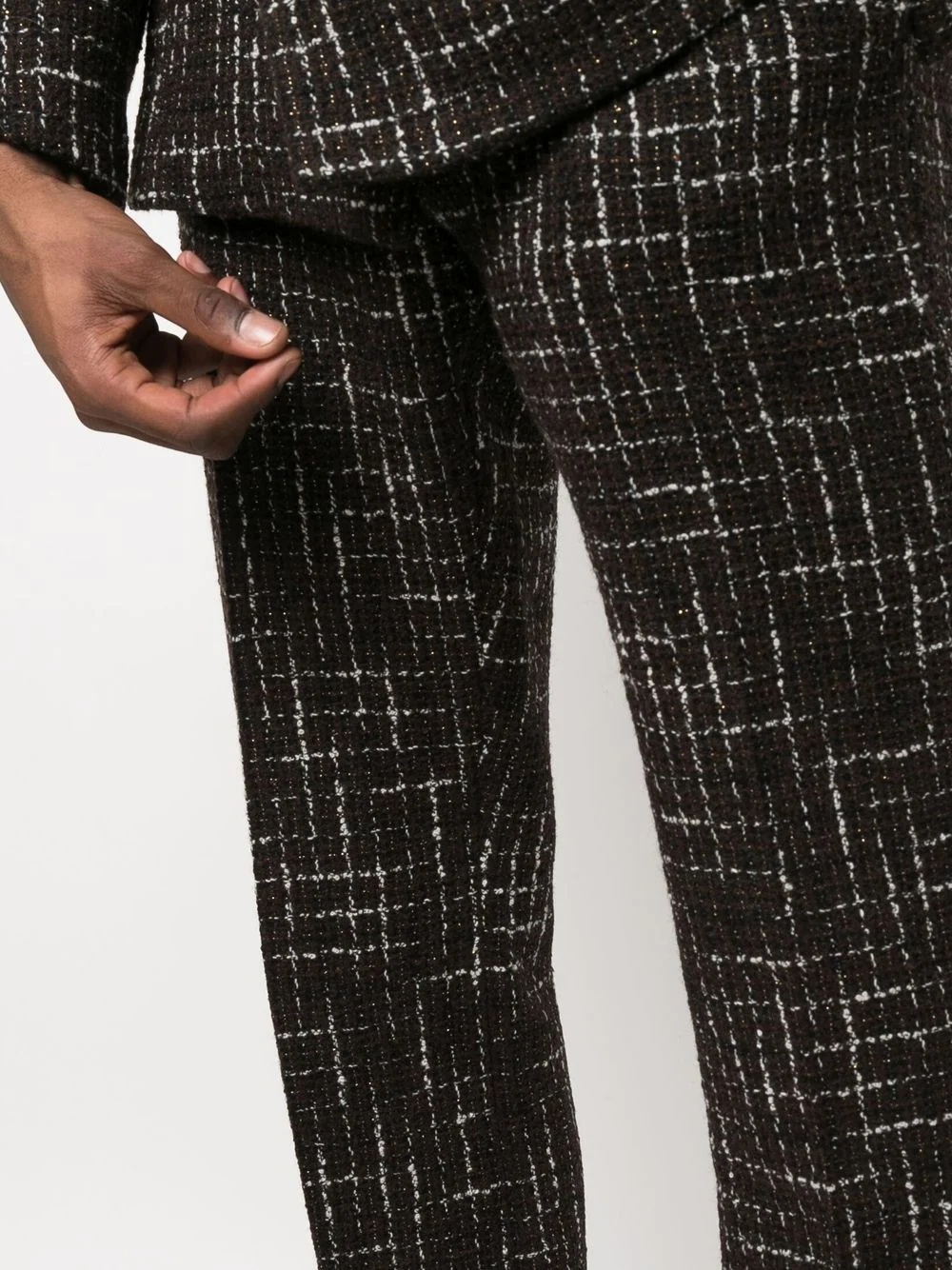 bootcut tweed trousers - 5