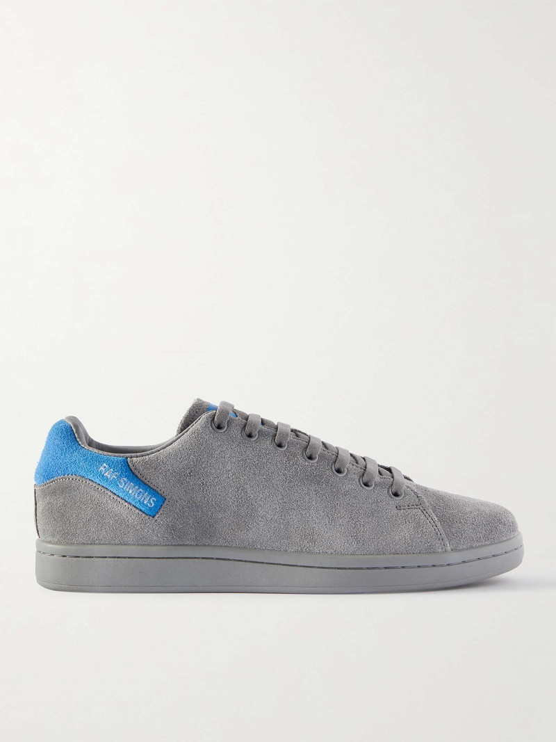 Orion Suede-Trimmed Leather Senakers 1