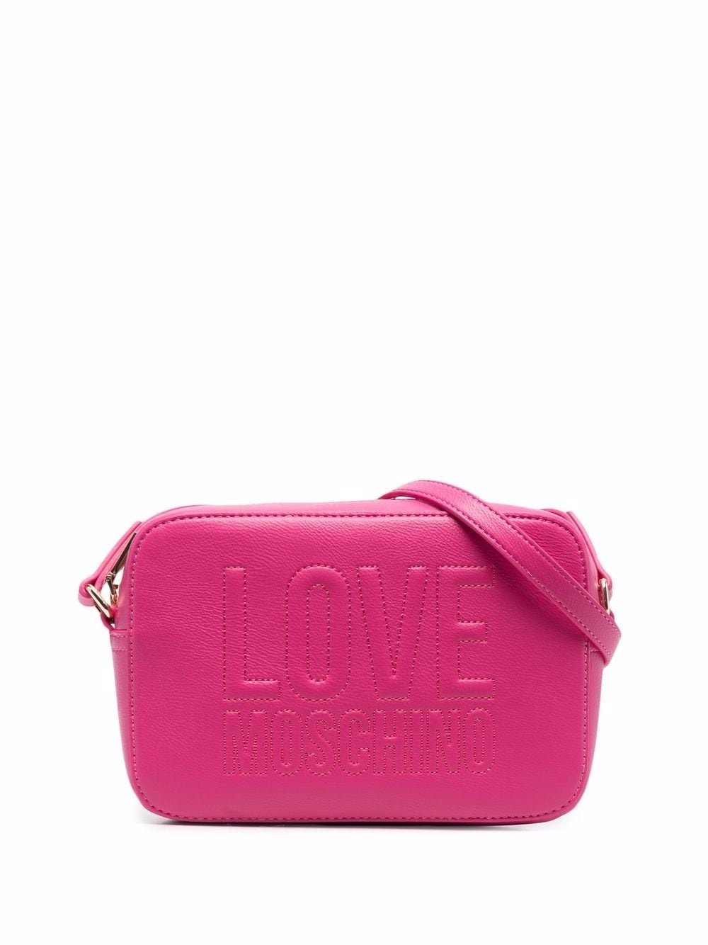 embossed-logo crossbody bag - 1