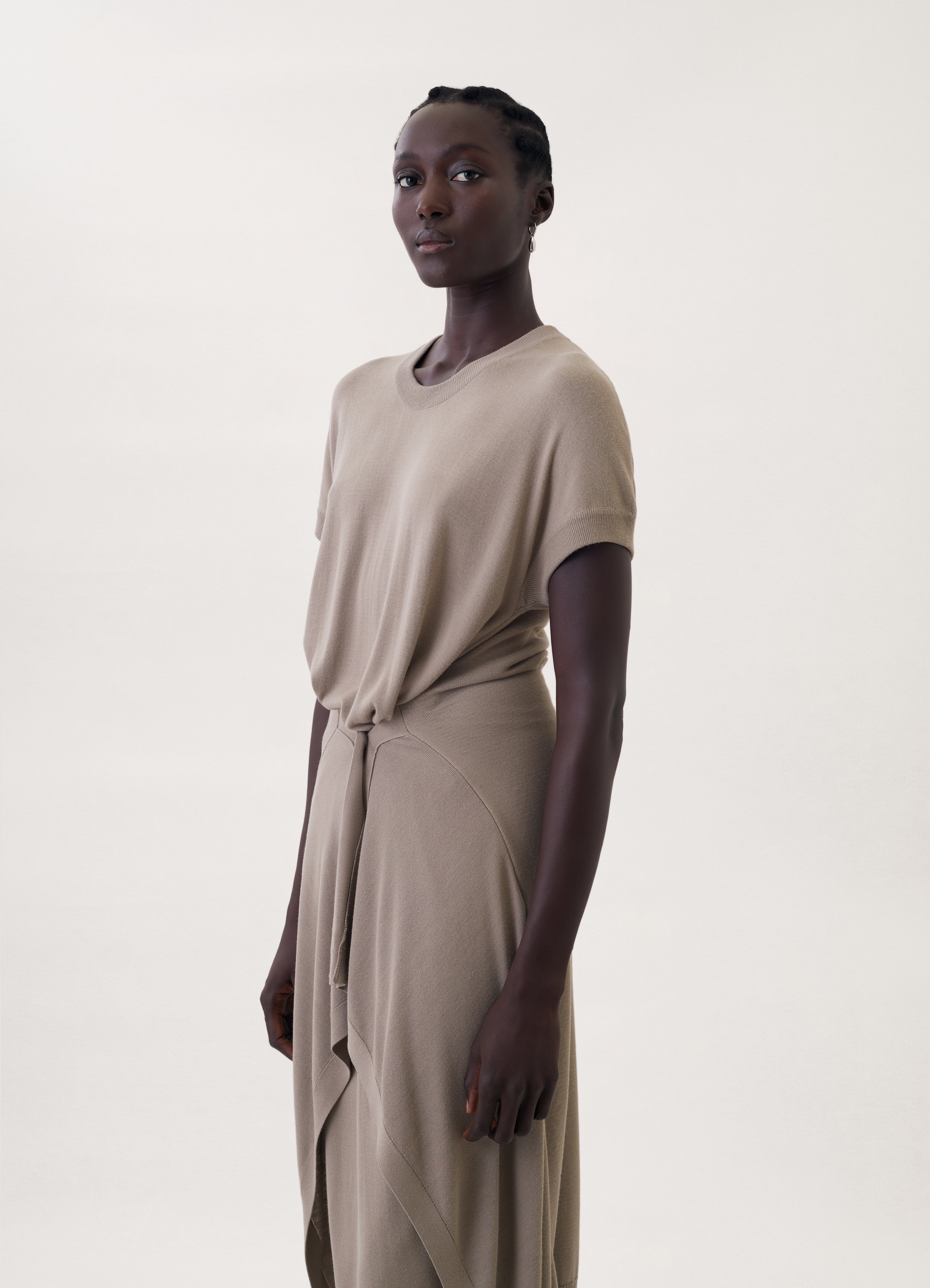 DOUBLE LAYER SKIRT DRESS - 5