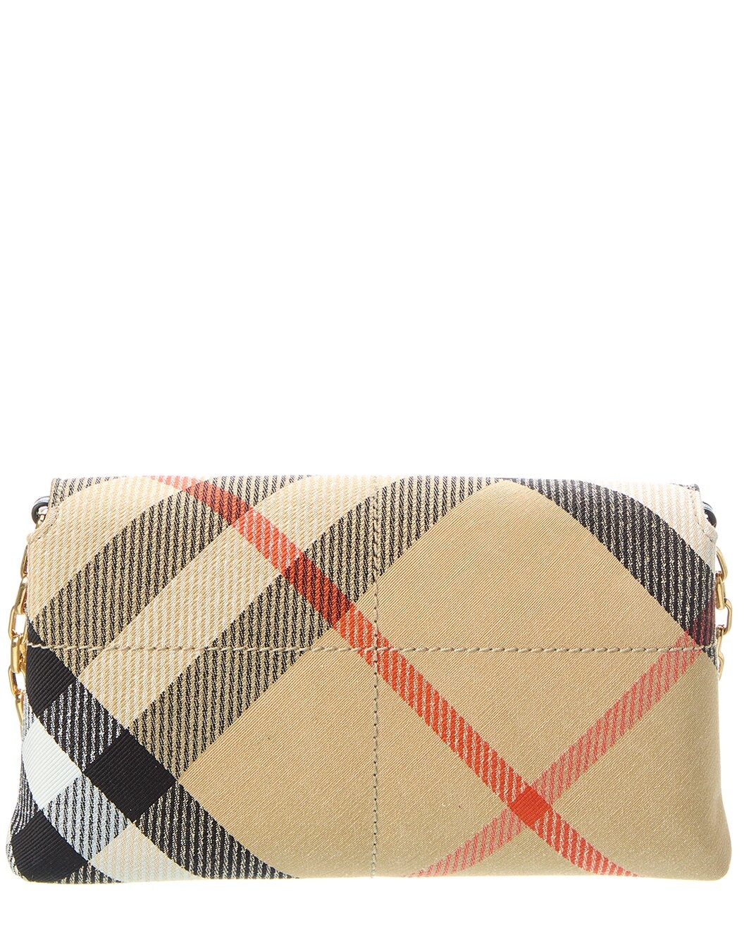 Burberry Snip Mini Canvas Wallet on Chain - 2