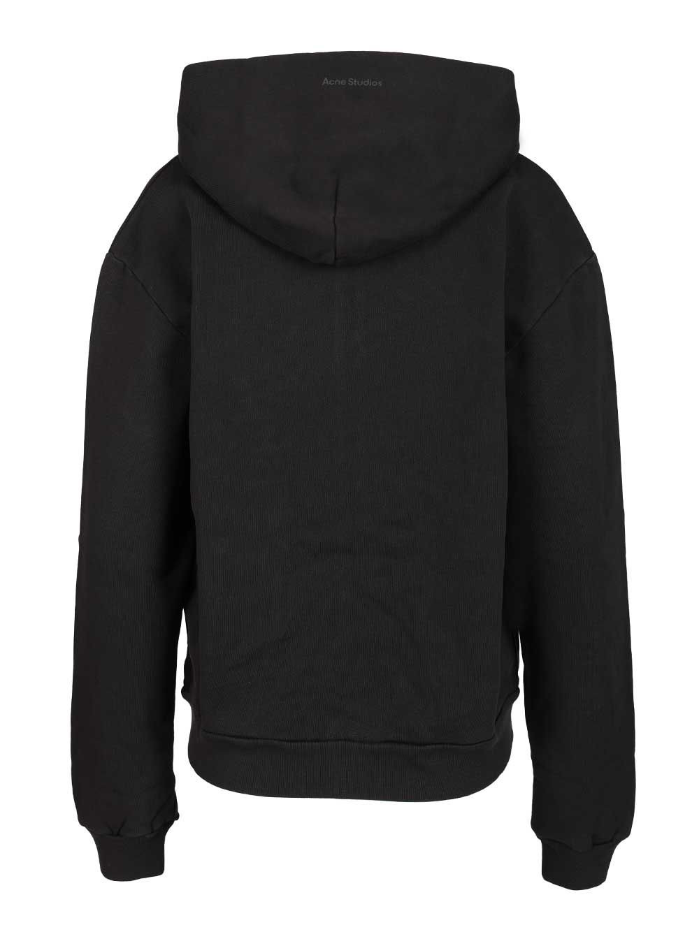 Zip-Up Hoodie Sweatshirts Black - 2