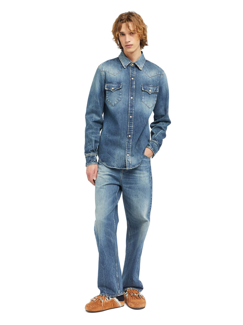 Alanui Pacific Roads Denim Shirt outlook