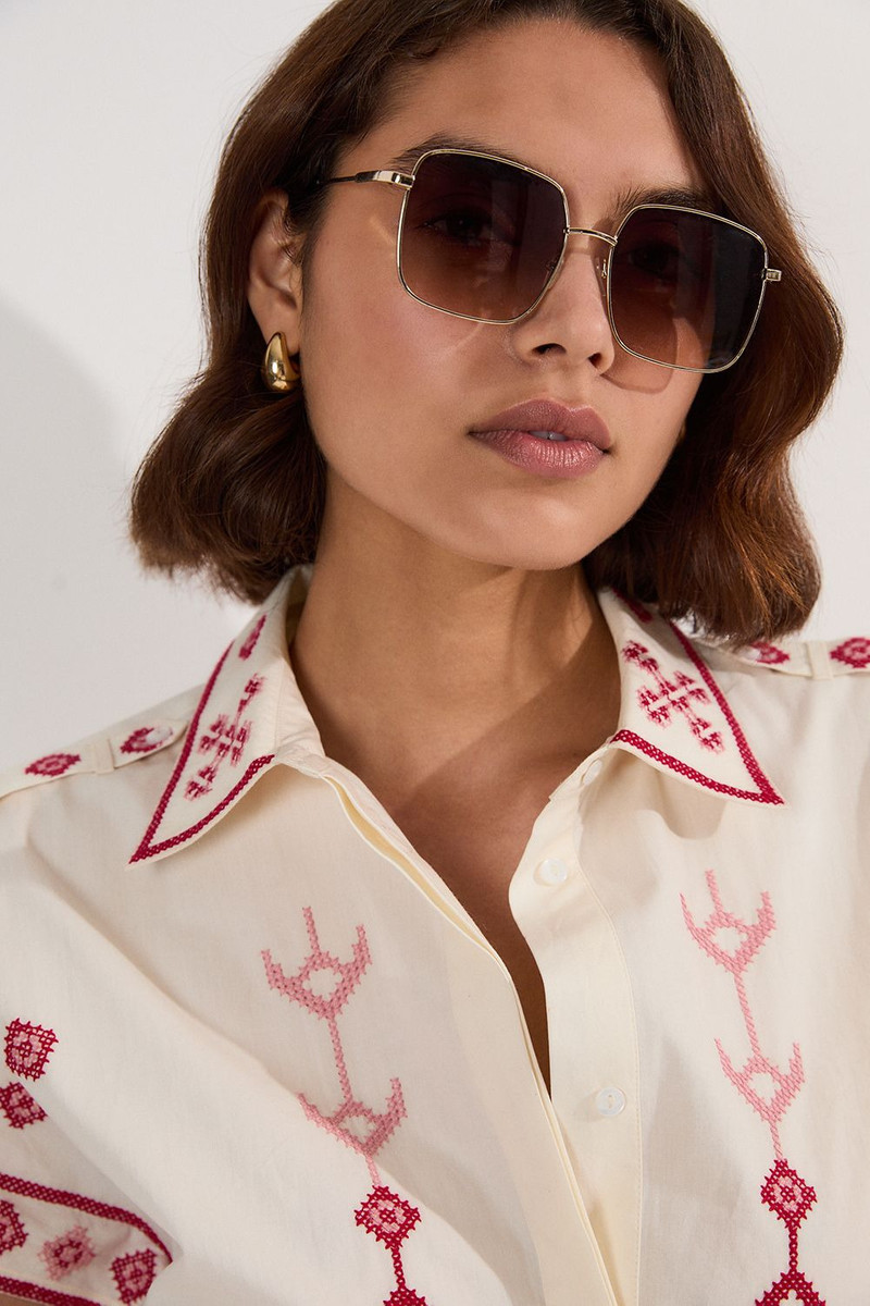 Cotton Embroidered Woven Playsuit 3