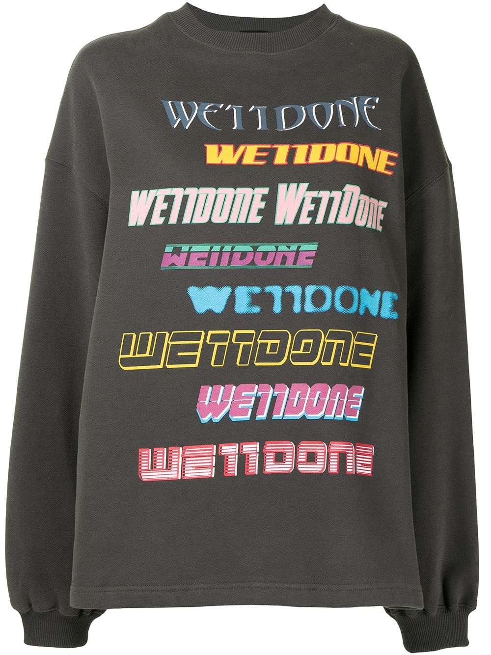 oversized logo print sweatshirt - 1