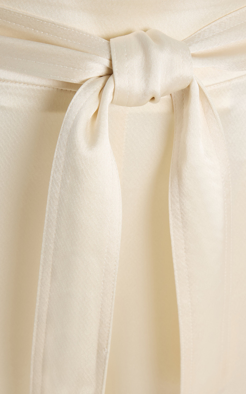 Barb Tailored Satin Pants white 5
