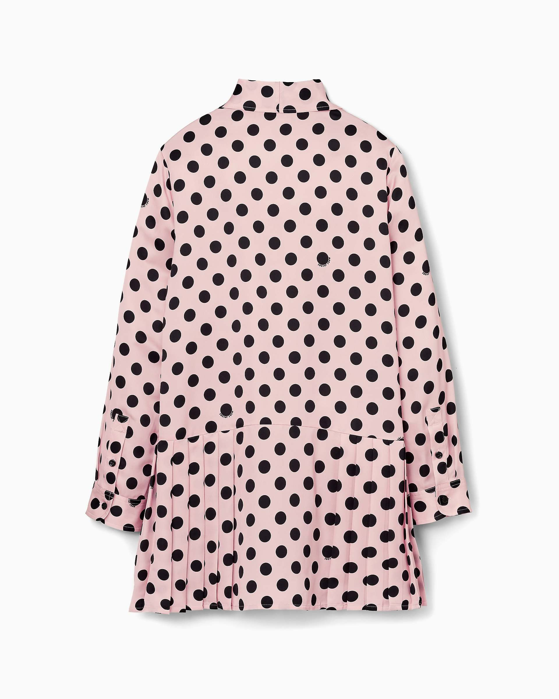 DOTS BOW PLEATED DRESS - 5