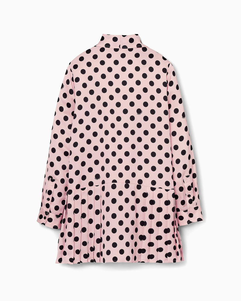 DOTS BOW PLEATED DRESS 5