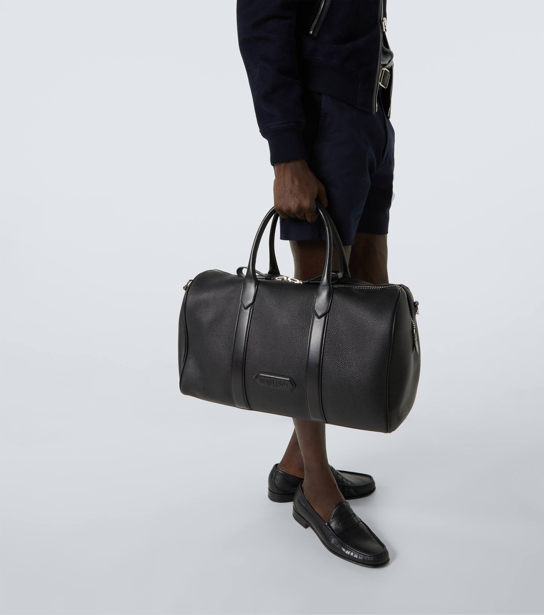 Leather duffel bag - 3