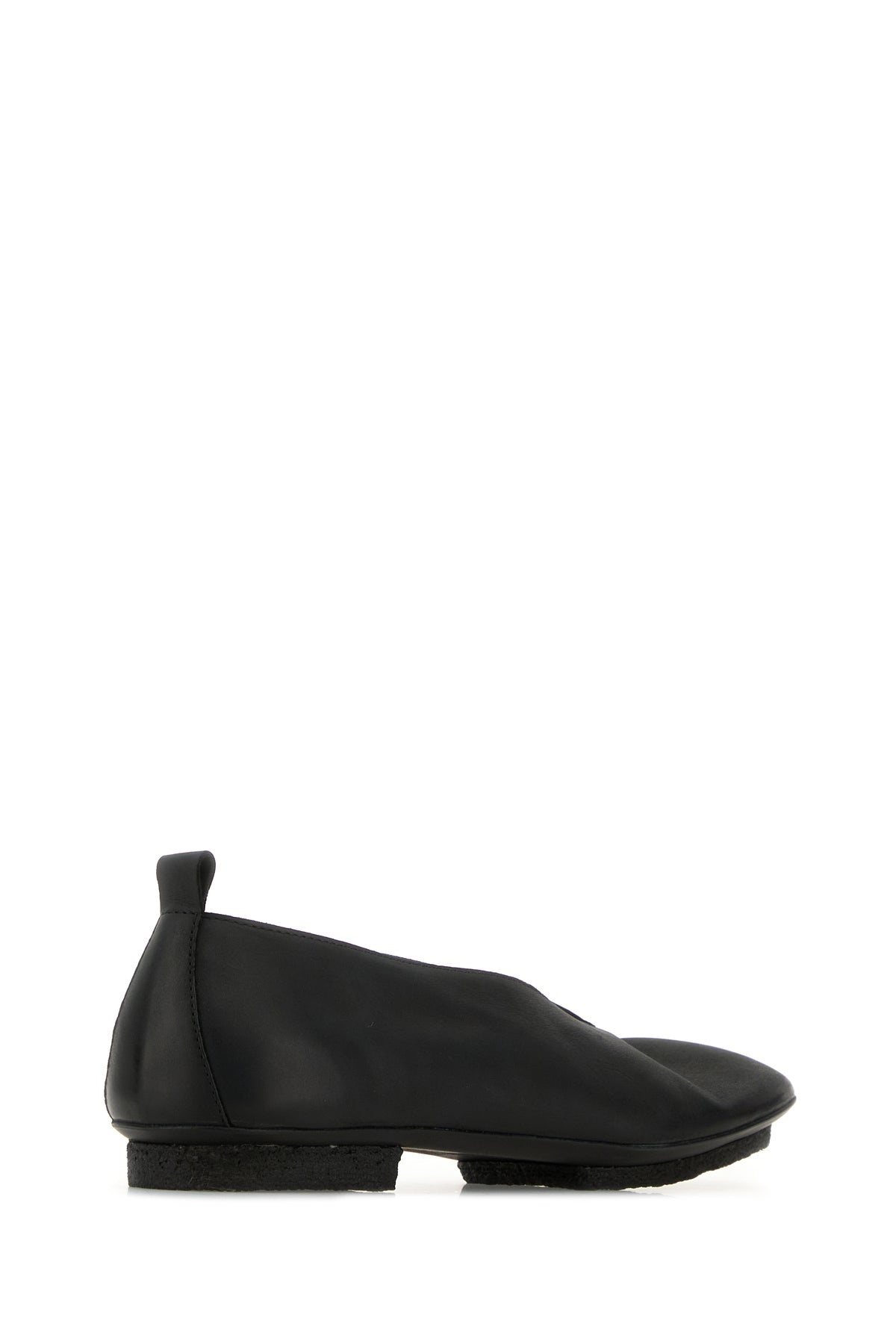 Black leather Stone ballerinas - 3