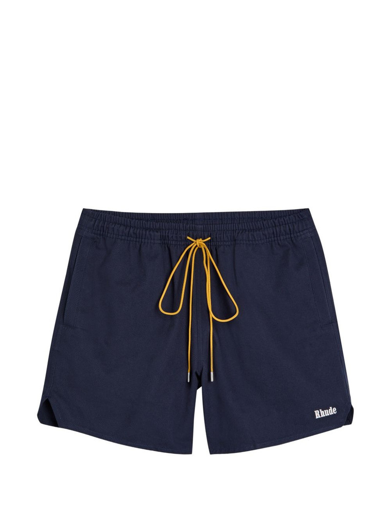 logo-print deck shorts 1