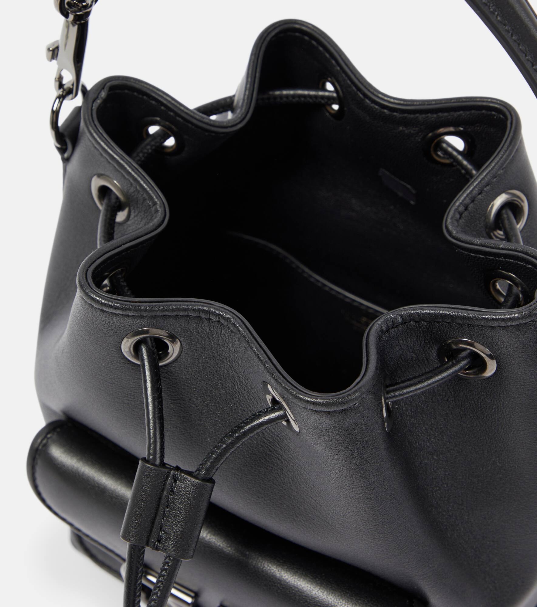 Locò Small leather bucket bag - 3
