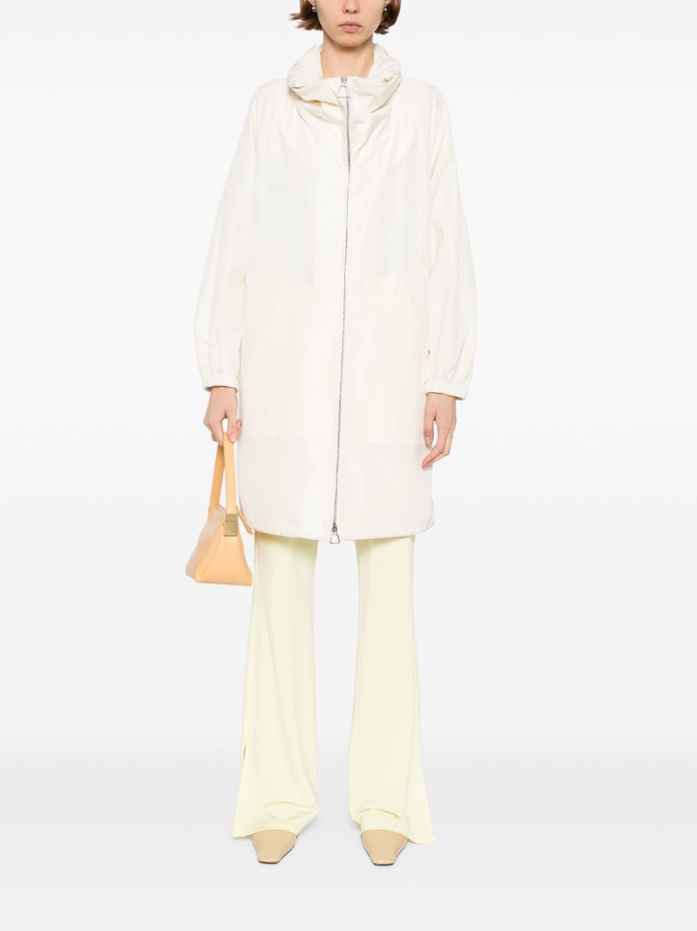 silk taffeta parka - 2