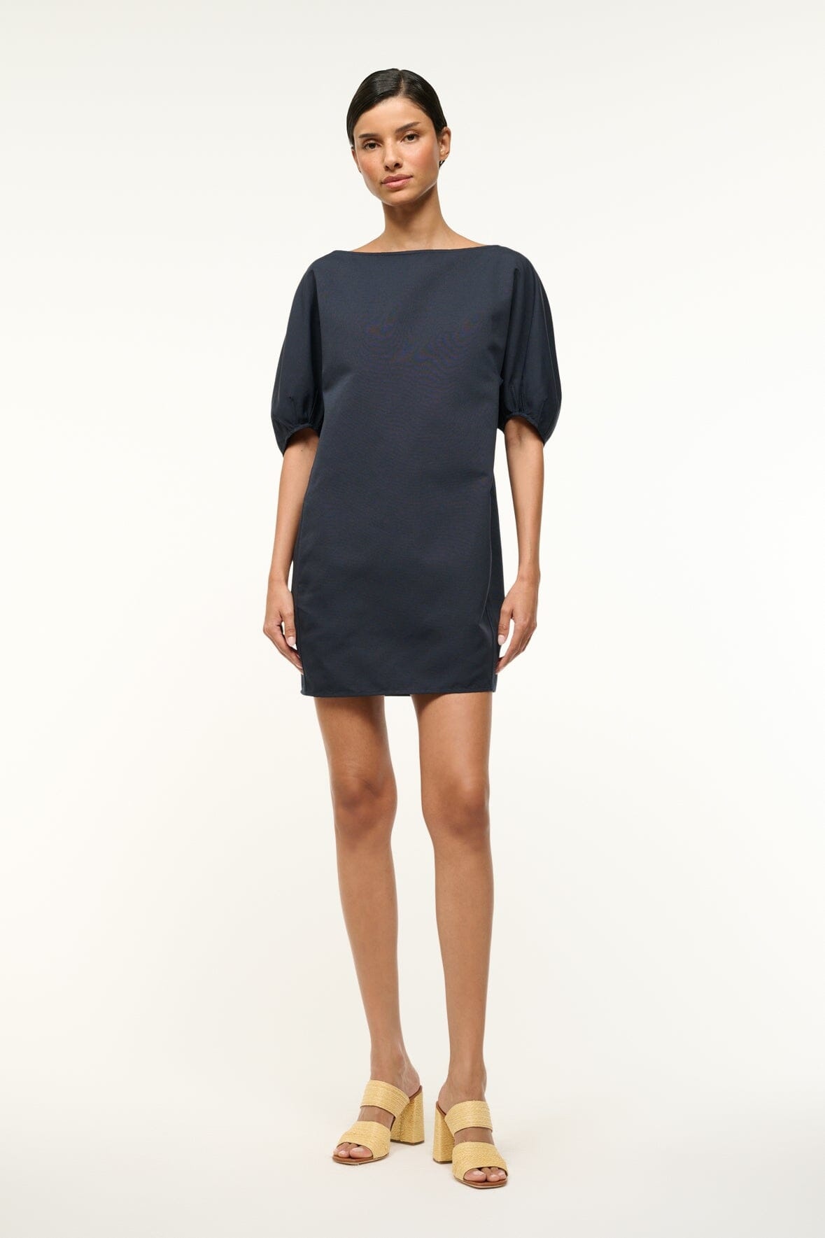 STAUD DIDI DRESS NAVY - 2
