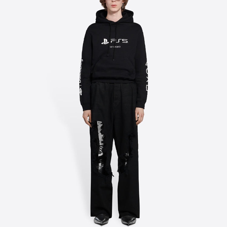 Balenciaga x PlayStation Unisex FW21 Printing Black 657034TKVF41070 - 3