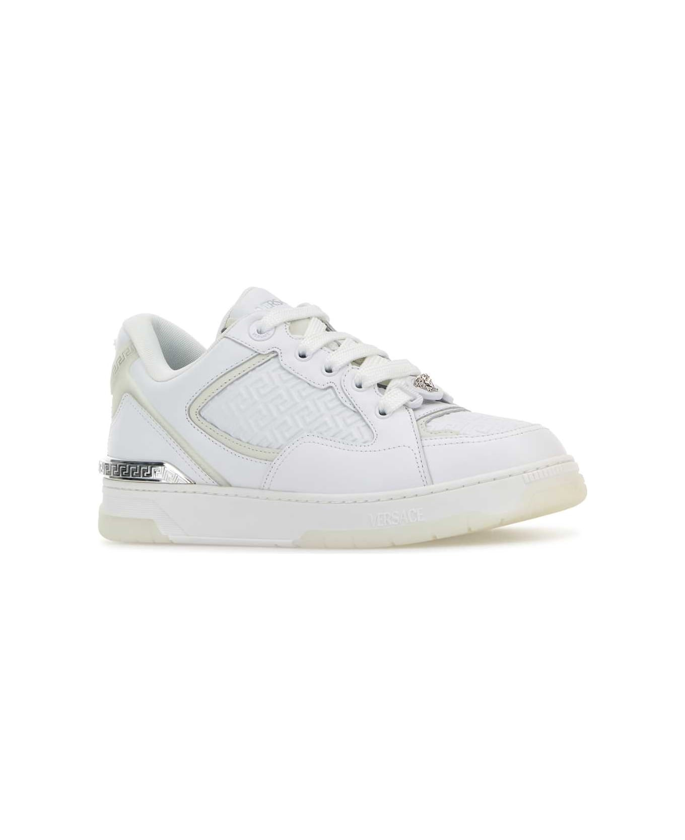 White Leather Sneakers - 2