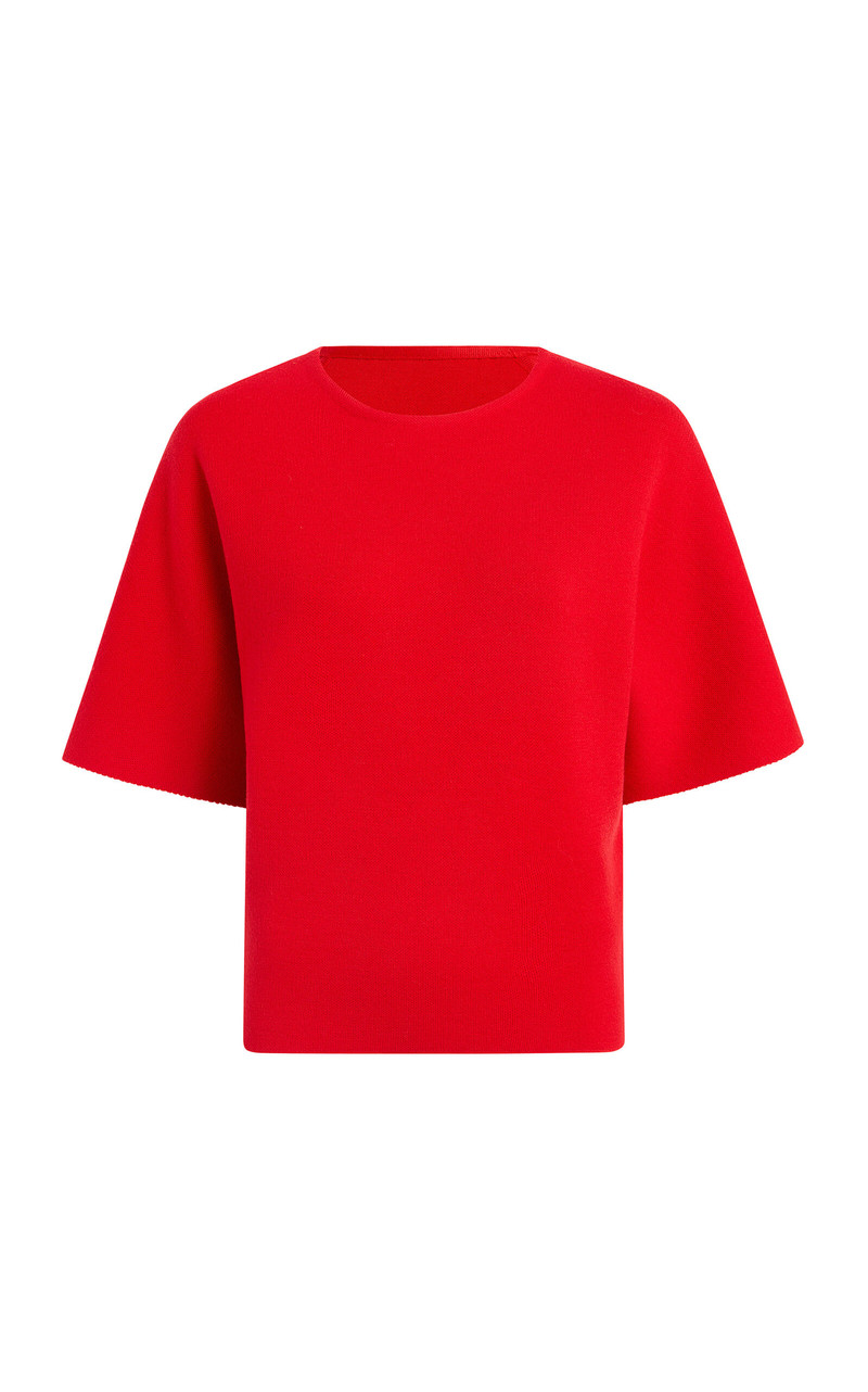 Warren Compact Merino Wool T-Shirt red 1