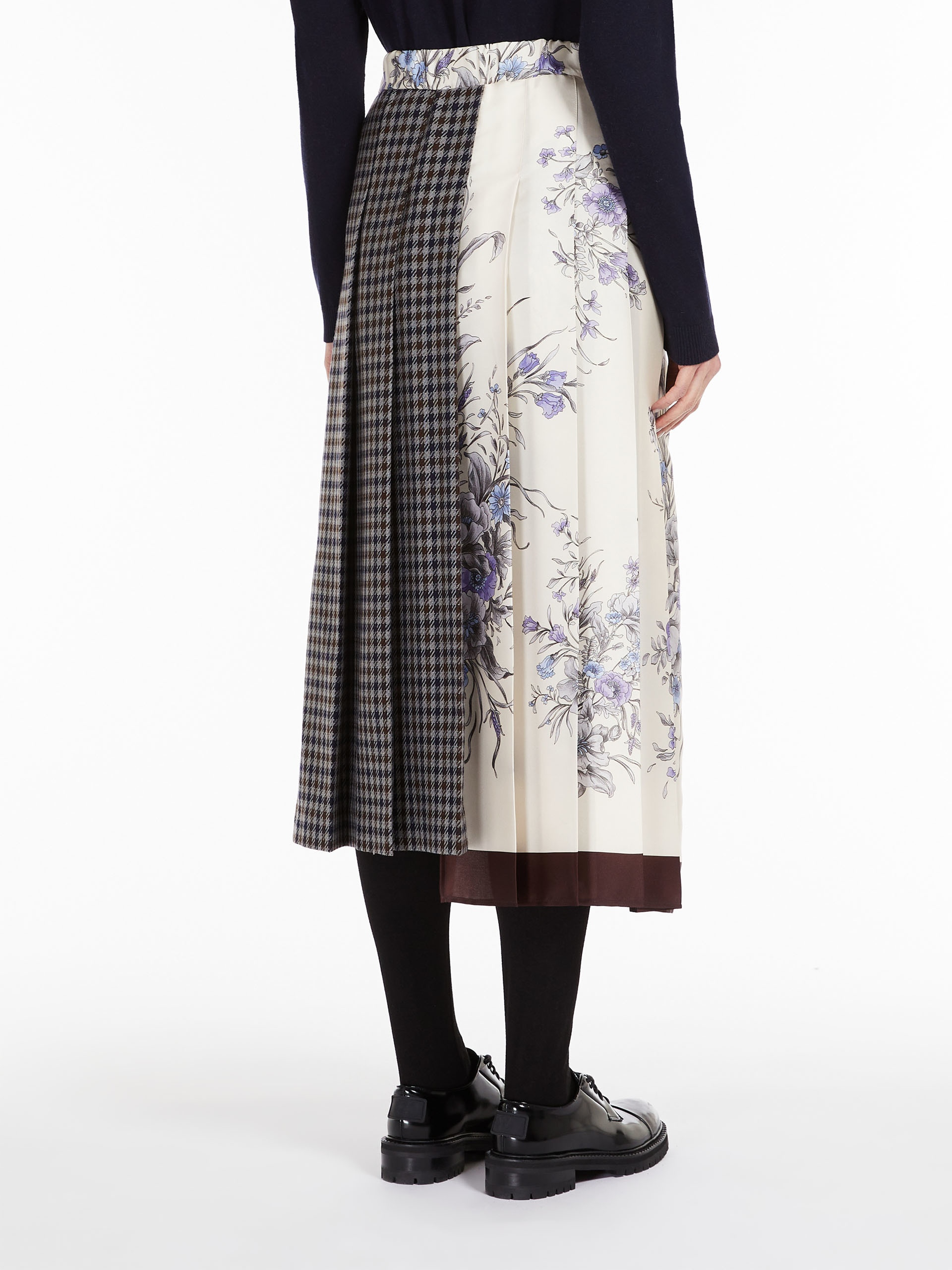 WALK Wool and cotton basketweave skirt - 4