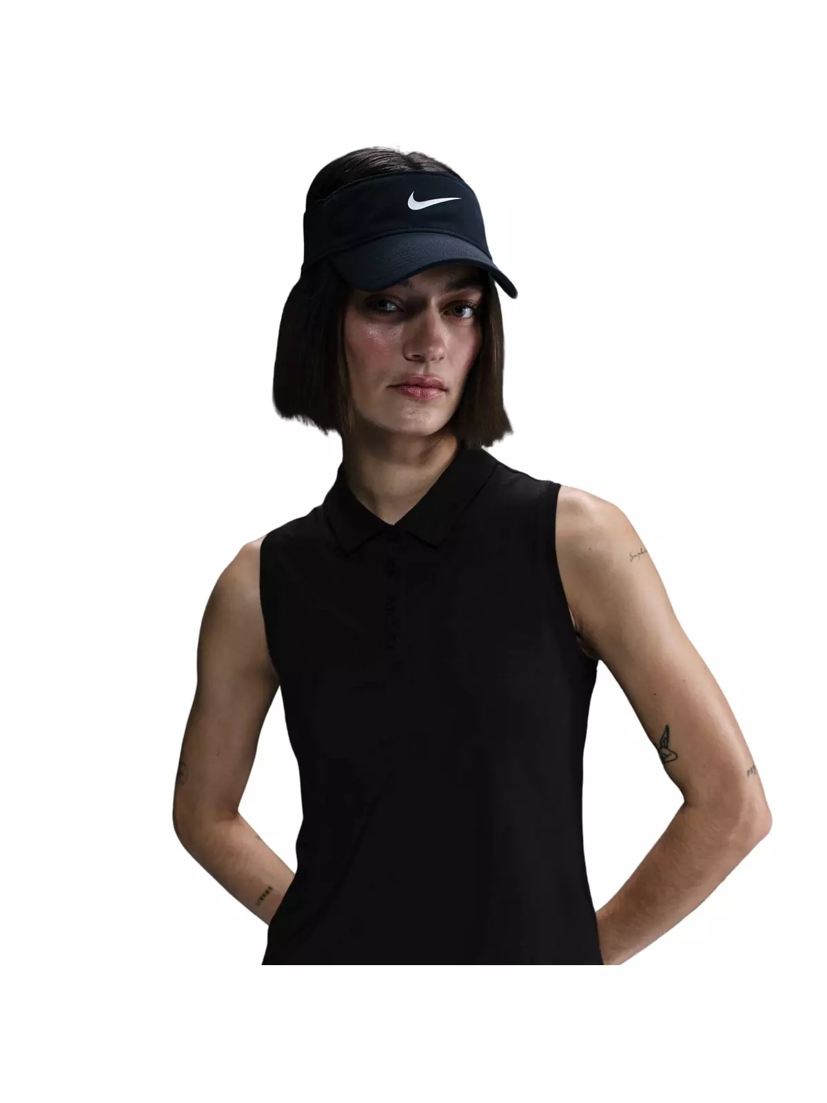 Women's Victory Dri-FIT Sleeveless Polo - Black - 6
