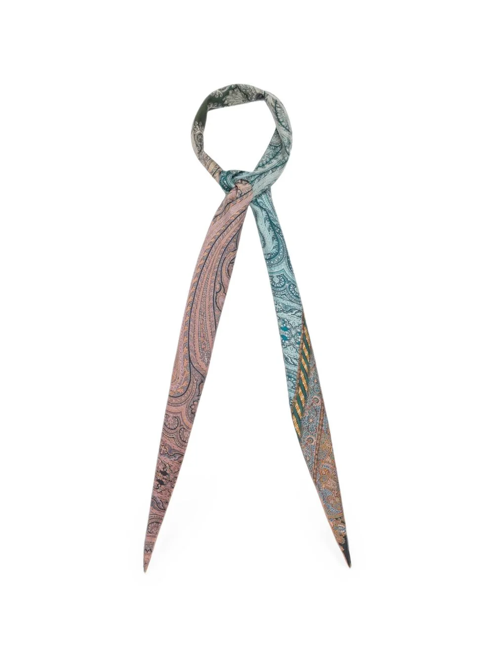 Aloeuw paisley-print silk scarf - 1