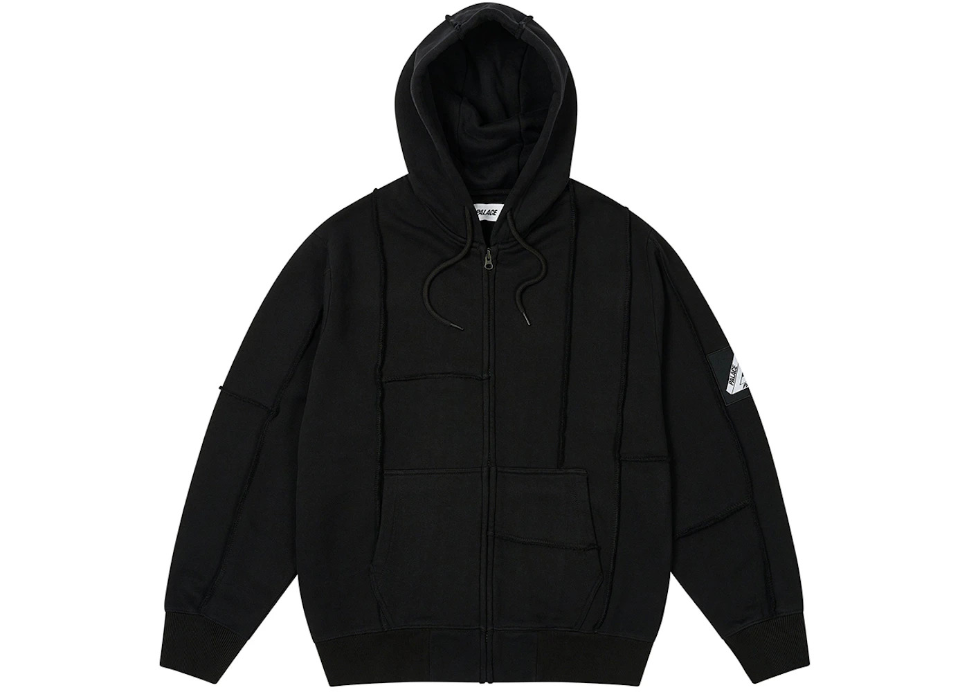 Palace Patch Me Up Zip Hood Black - 1