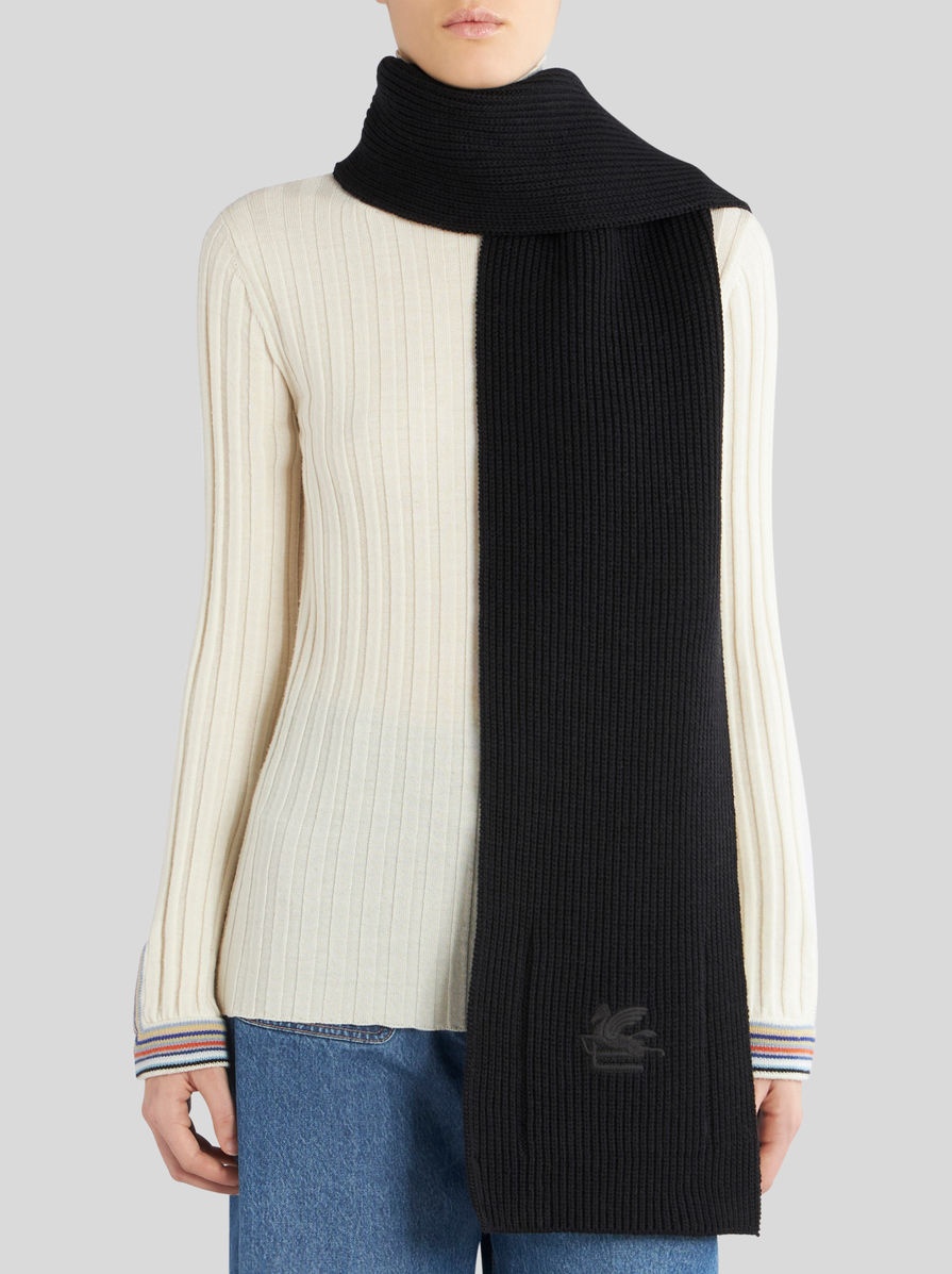 KNITTED SCARF WITH LOGO - 2