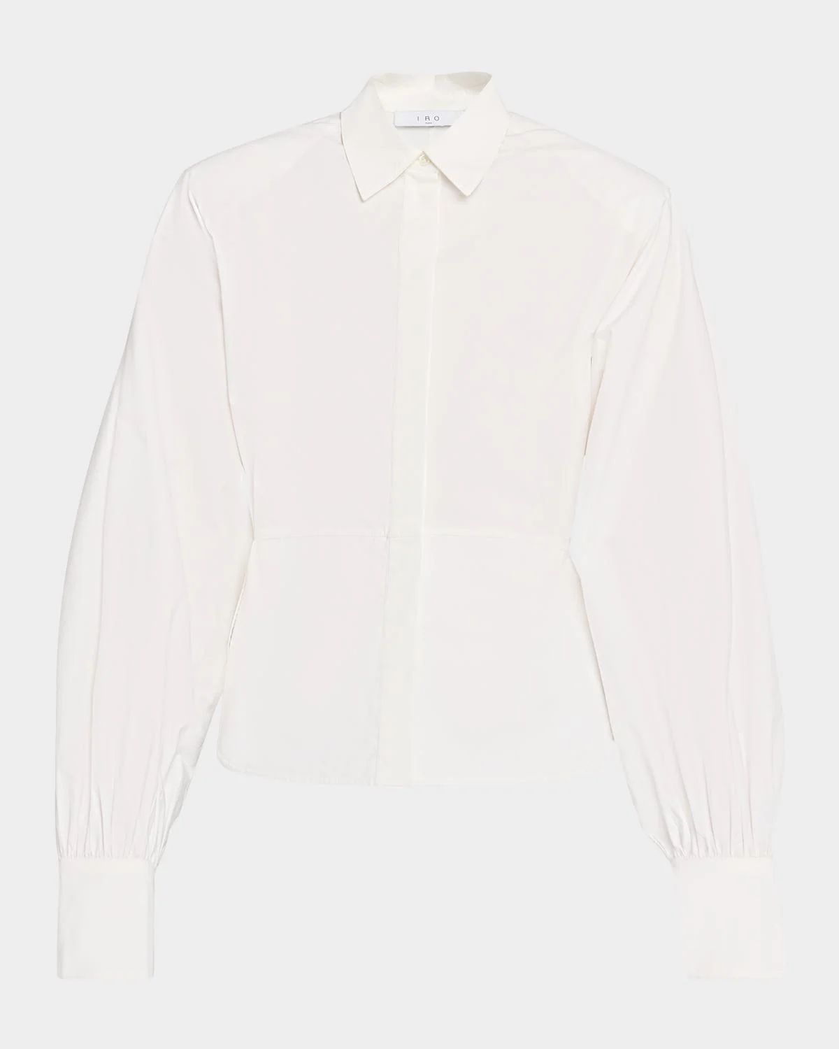 Janine Button-Front Cotton Poplin Shirt - 1