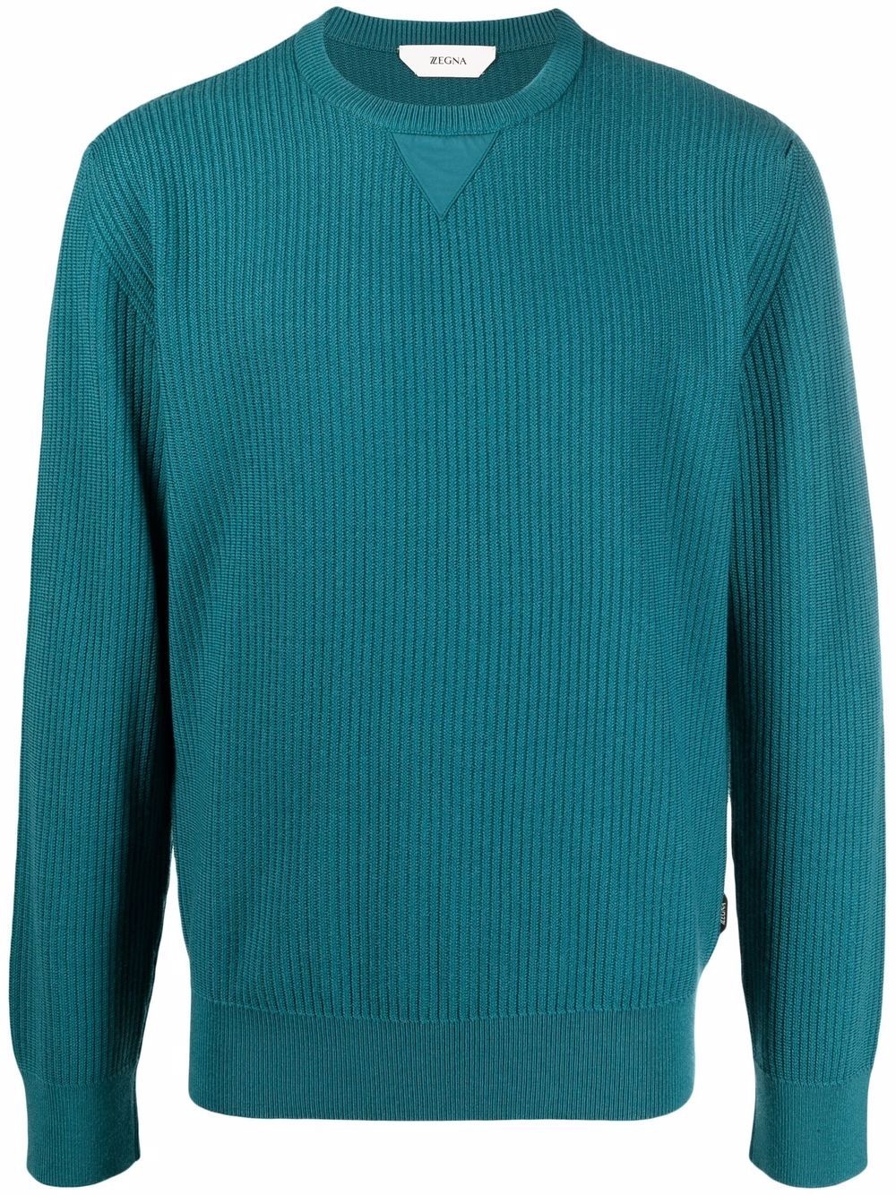 crew-neck knit jumper - 1