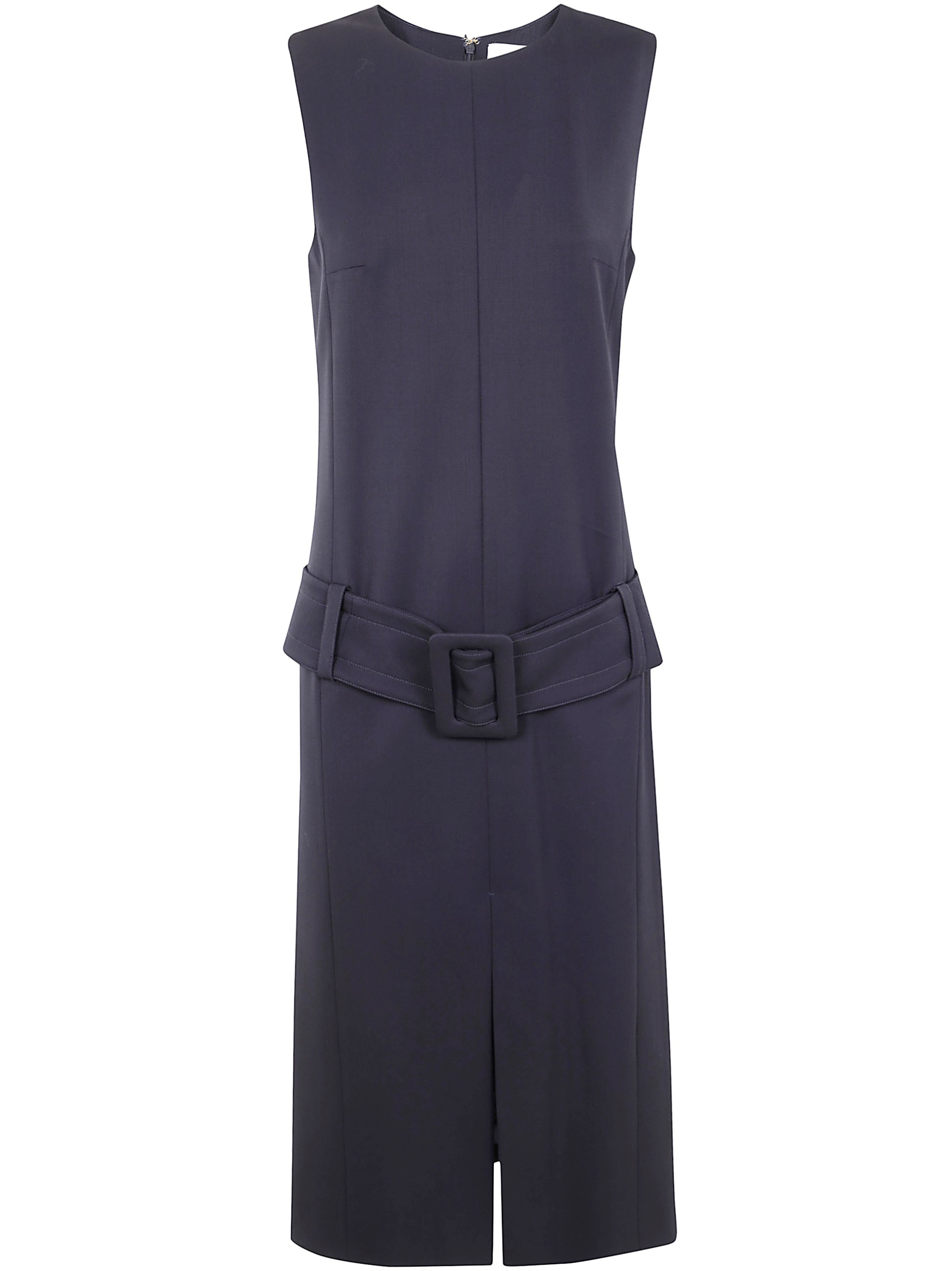 The BELTED MIDI DRESS by PATOU is a stunning addition to any wardrobe, blending elegance with contem - 1