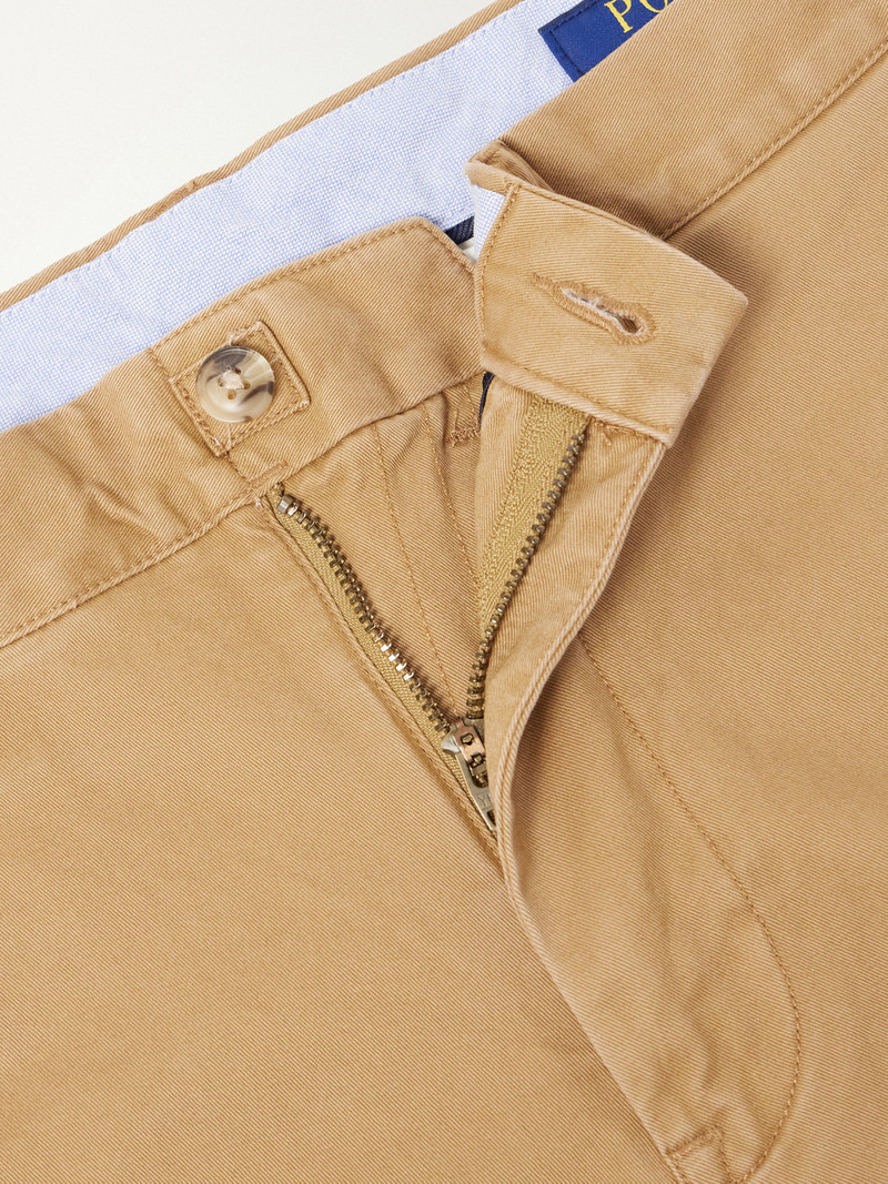Logo-Embroidered Straight-Leg Cotton-Blend Twill Shorts 6