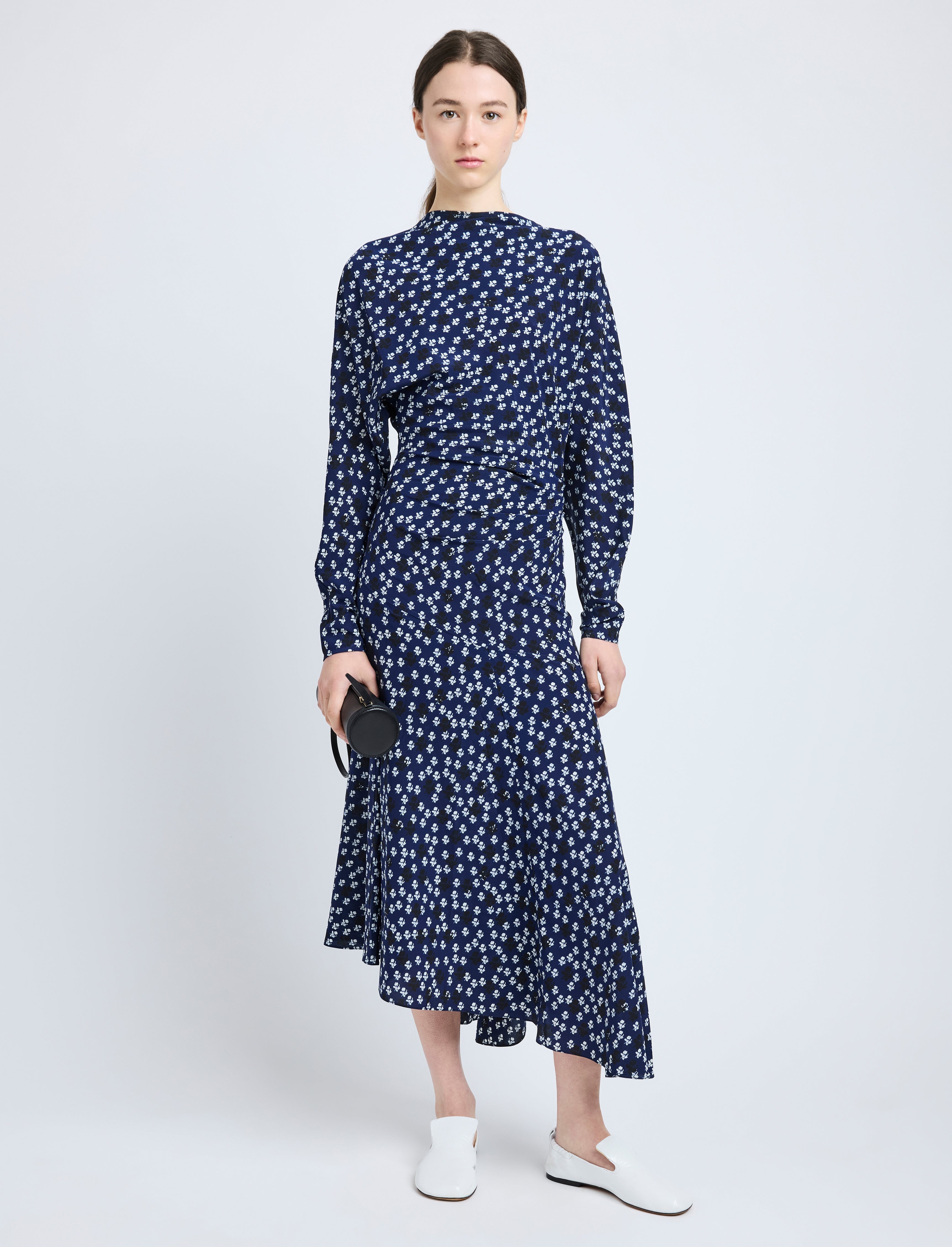 Alina Dress in Printed Silk Viscose - 2