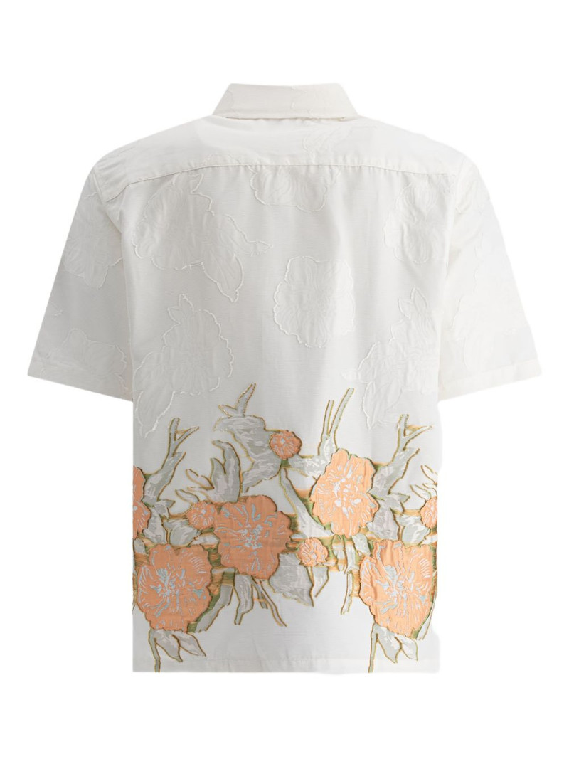 NN07 Freddy floral-embroidered short-sleeve shirt outlook