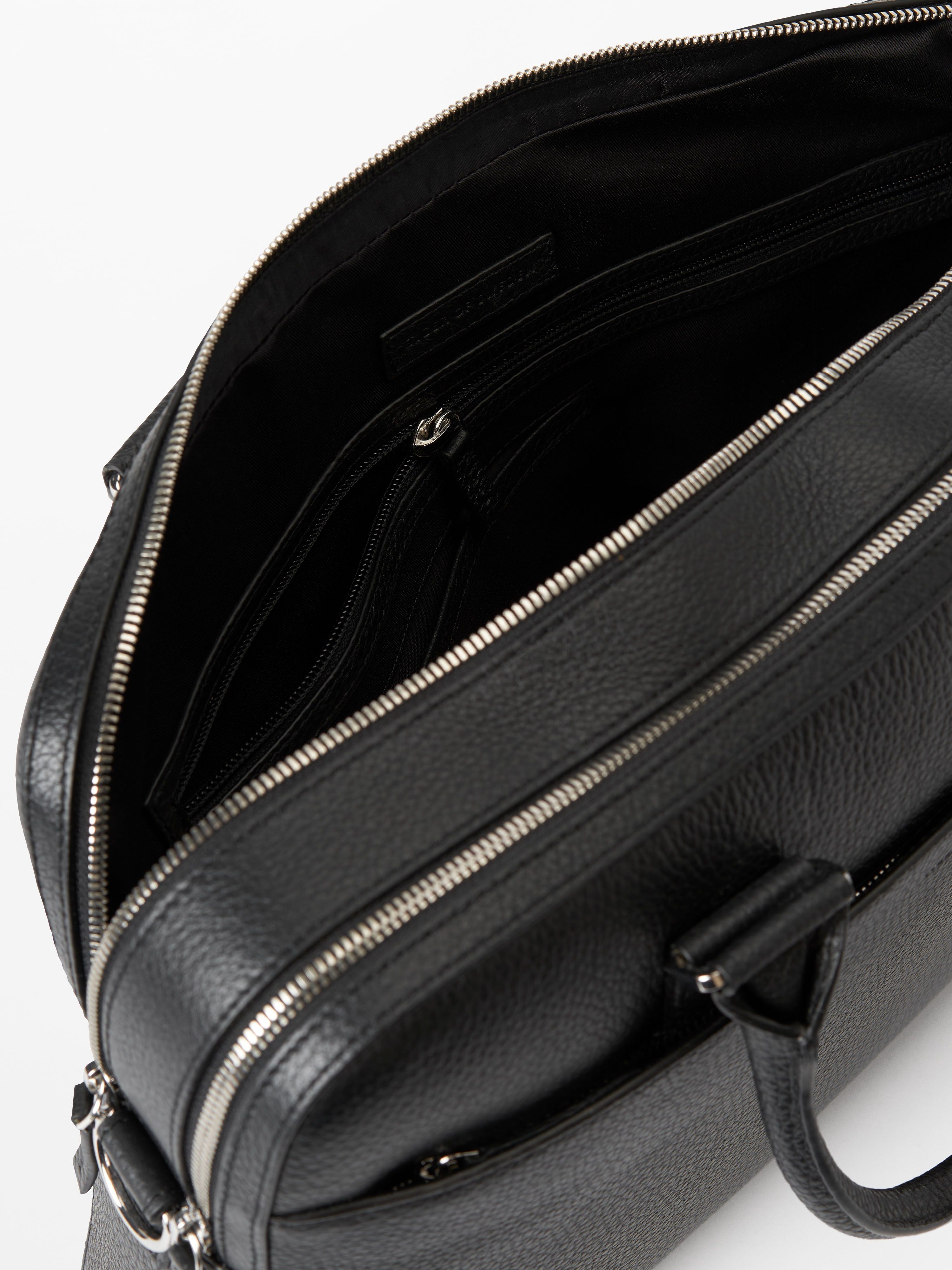 Burin Leather Briefcase - 3
