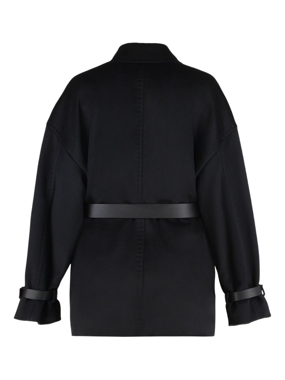 double-breasted belted jacket - 2