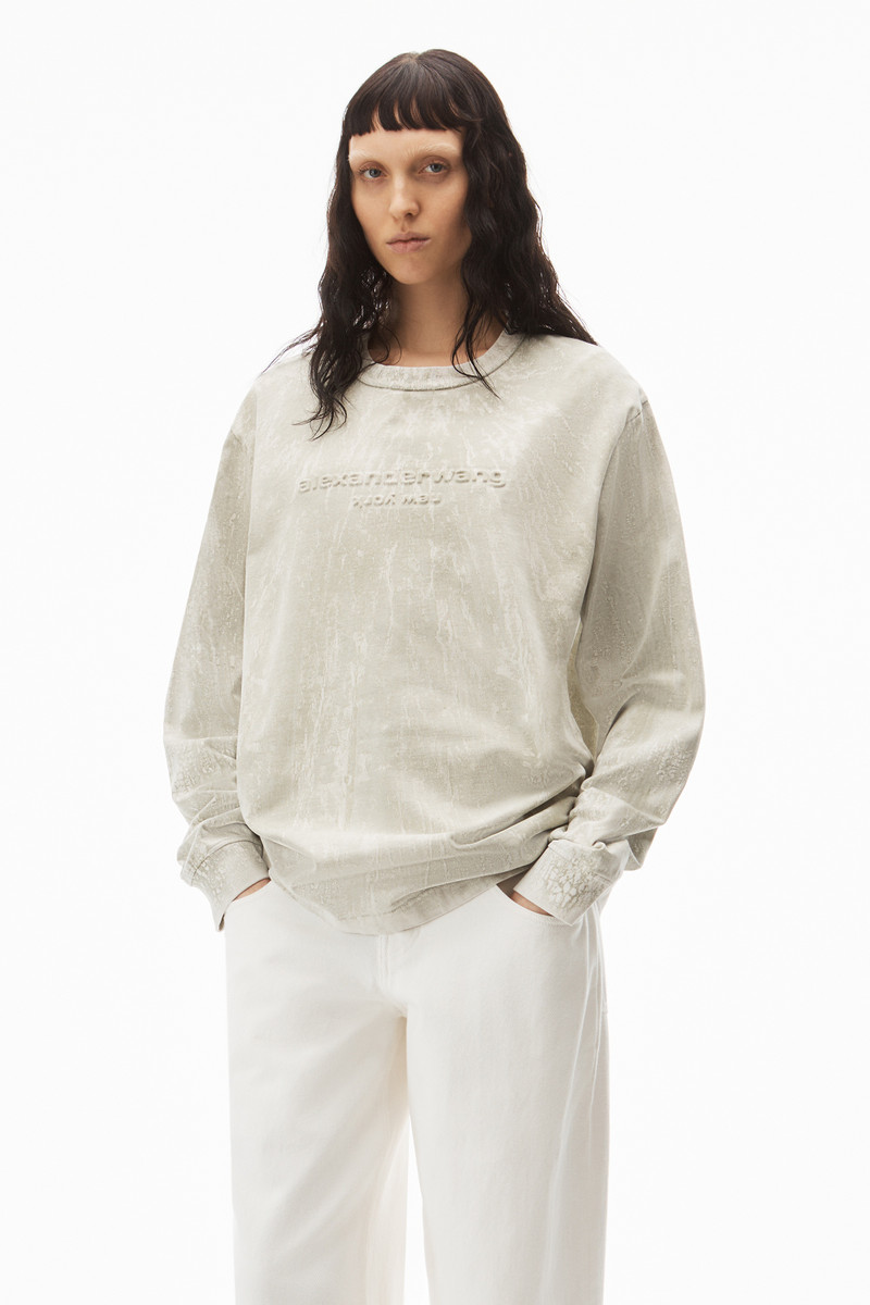 PLASTER DYED LONG SLEEVE IN COMPACT JERSEY 2