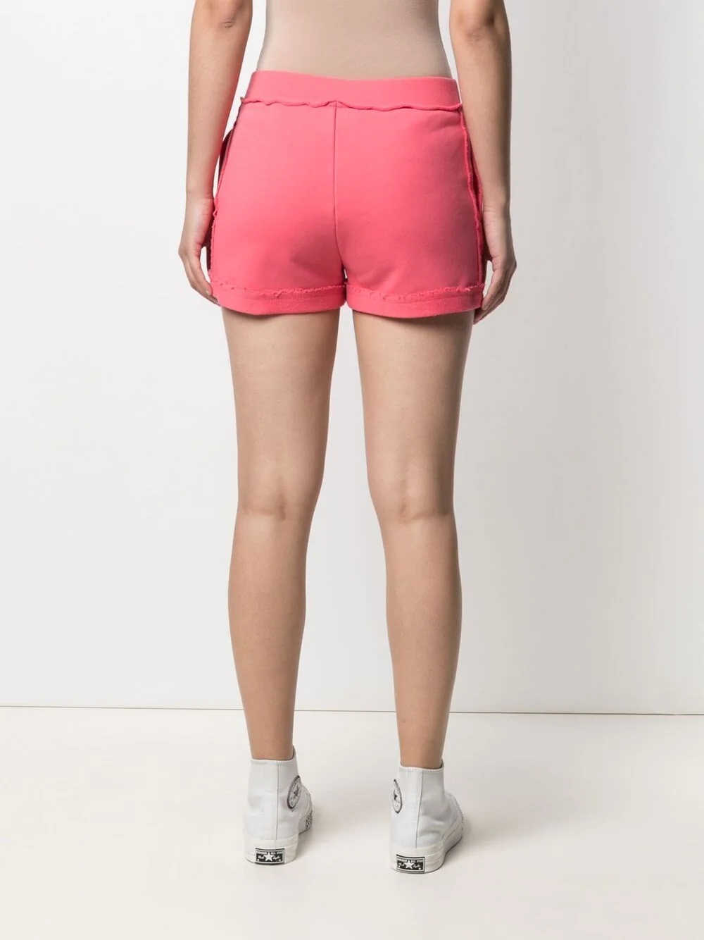 logo-embroidered jersey shorts - 4