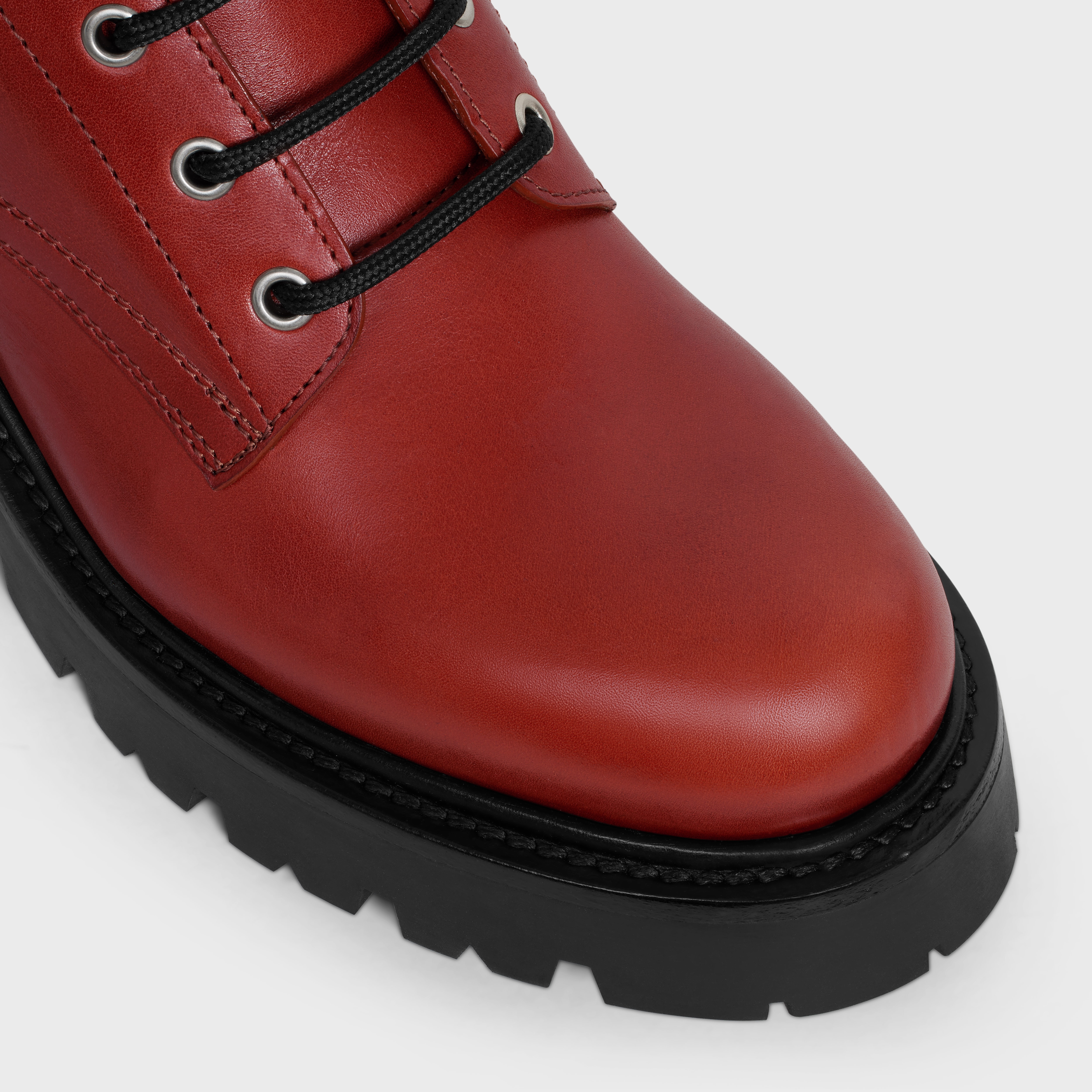CELINE TRIOMPHE RANGERS MID LACE-UP BOOT in CALFSKIN - 4