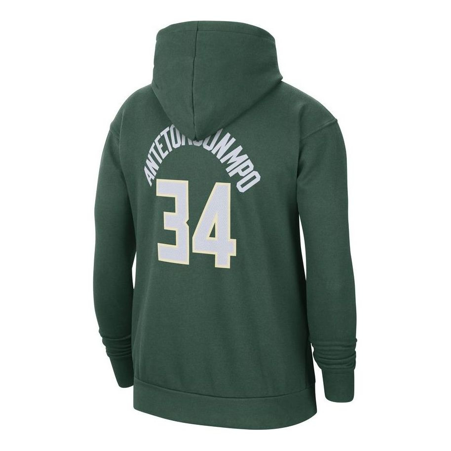 Nike x NBA Milwaukee Bucks Essential Pullover Fleece Hoodie 'Giannis Antetokounmpo 34' DB1184-323 - 2