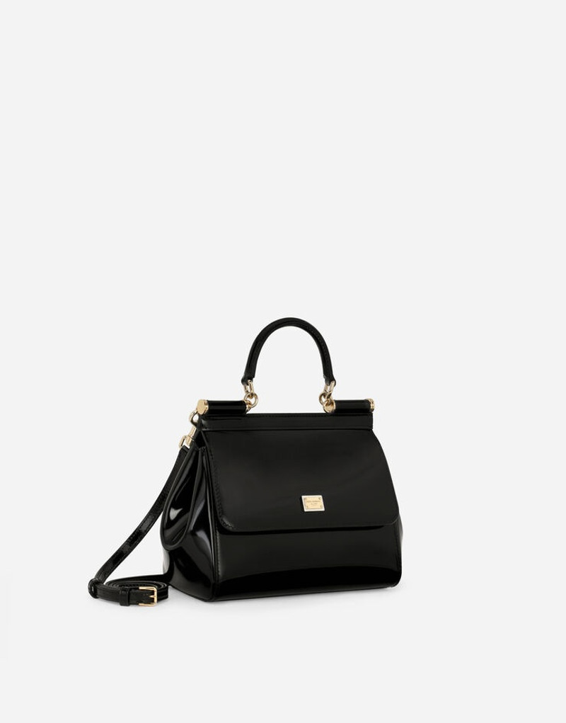 Small Sicily bag in polished calfskin 3