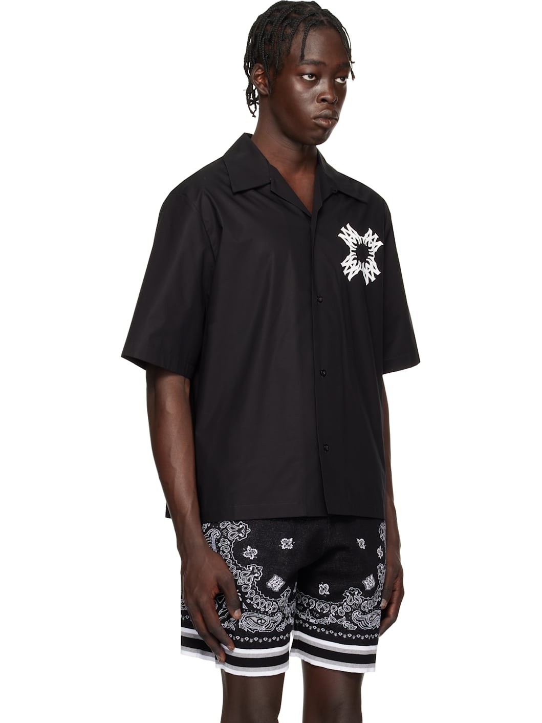 Black MA Quad Bowling Shirt - 2