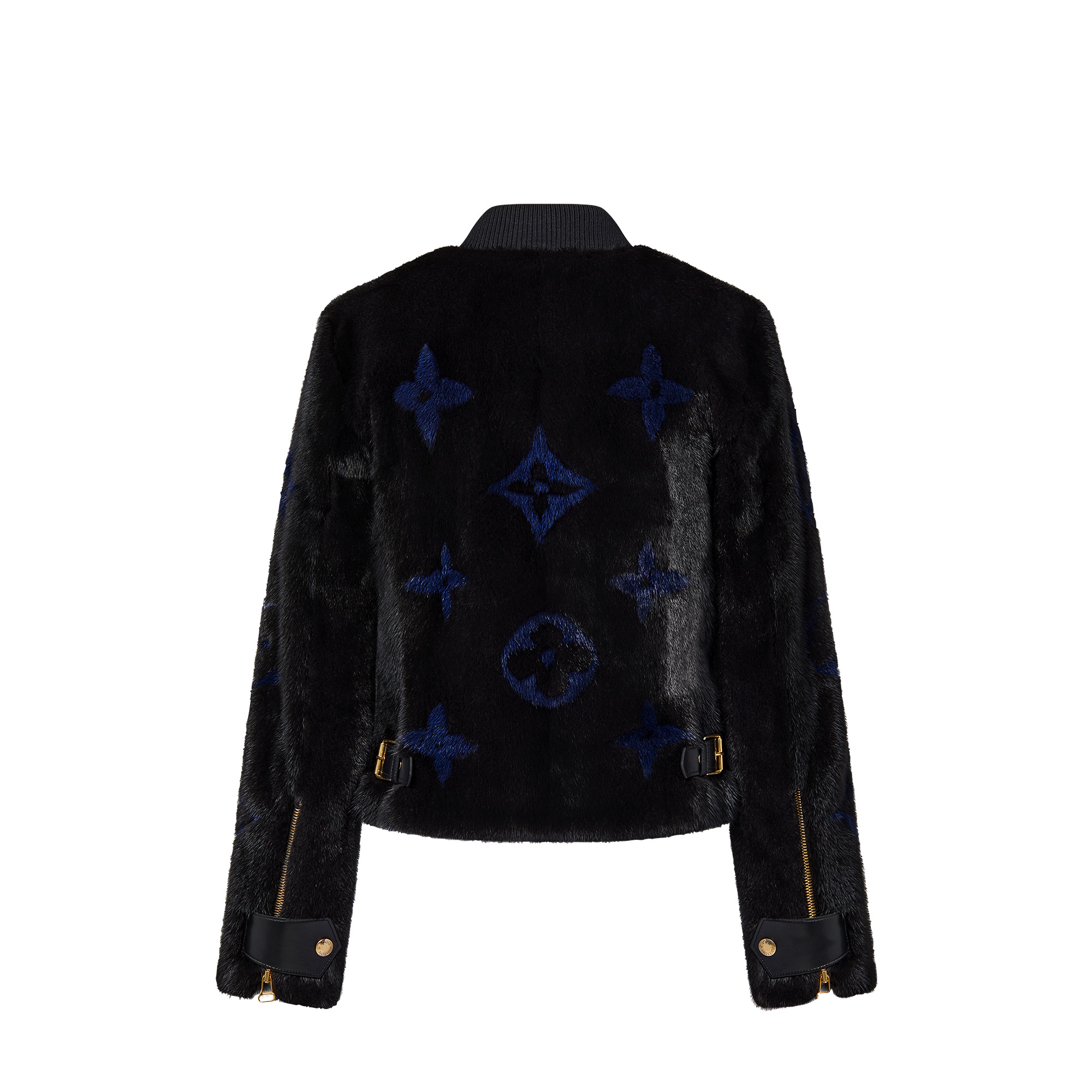 Monogram Intarsia Mink Jacket - 3